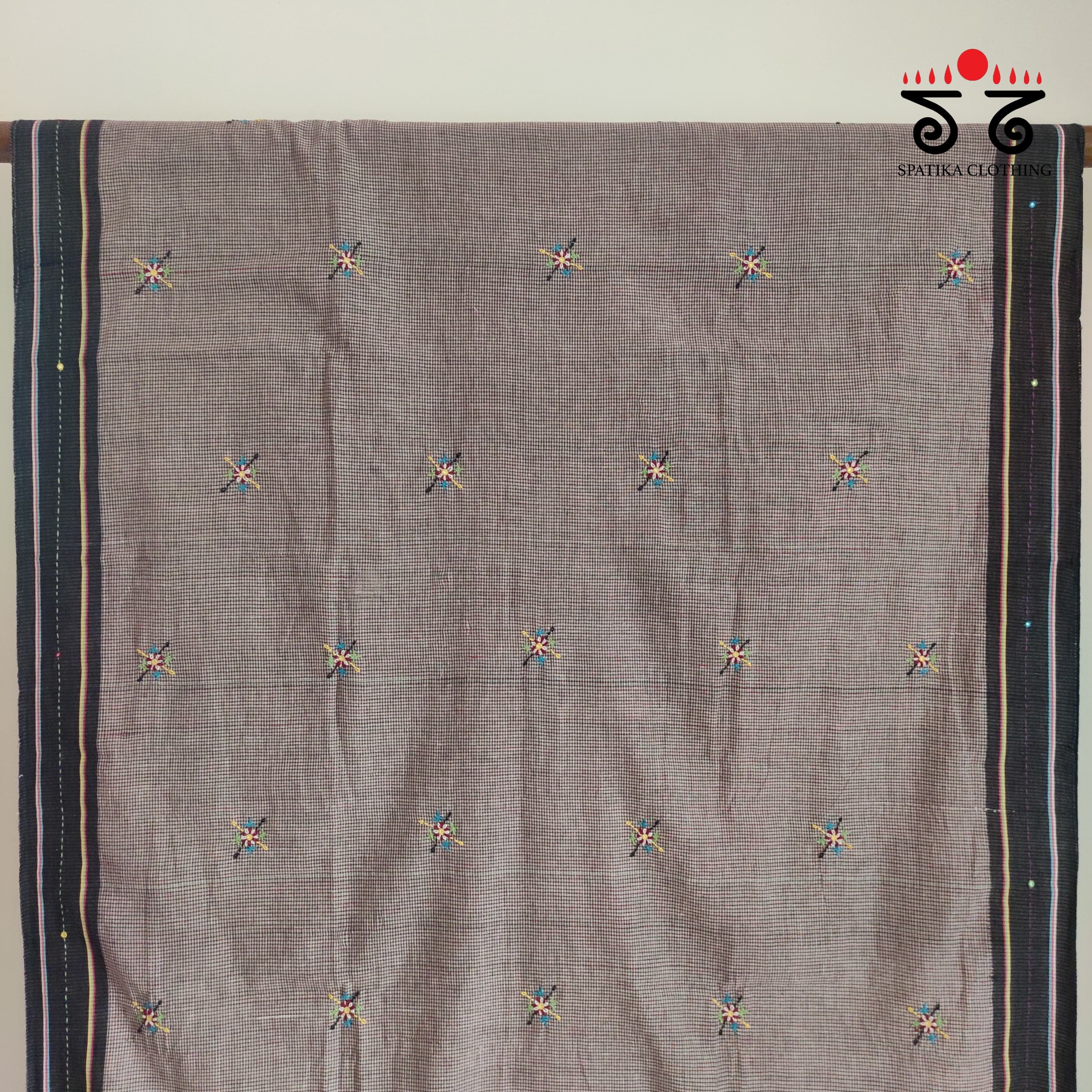 Hand Embroidered Revival Cotton Saree