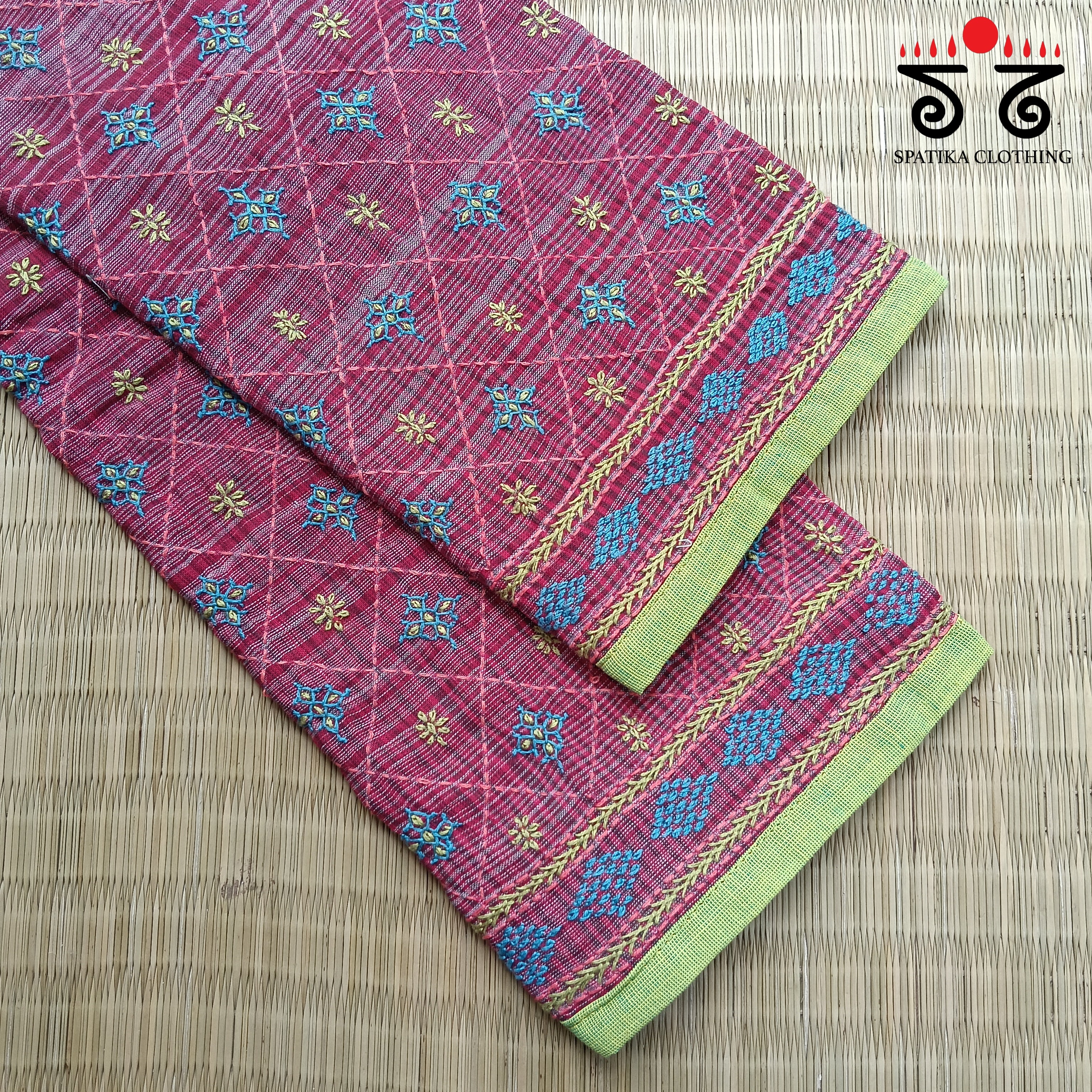 Banjara Hand Embroidered Blouse Fabric