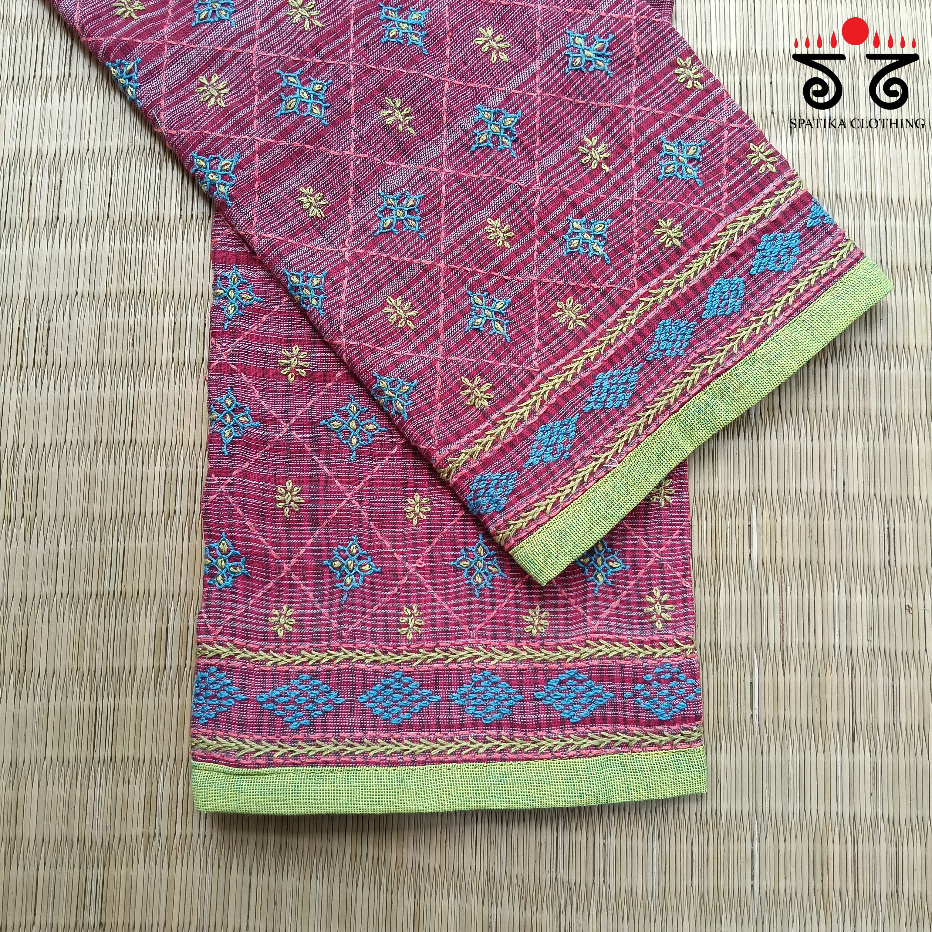 Banjara Hand Embroidered Blouse Fabric