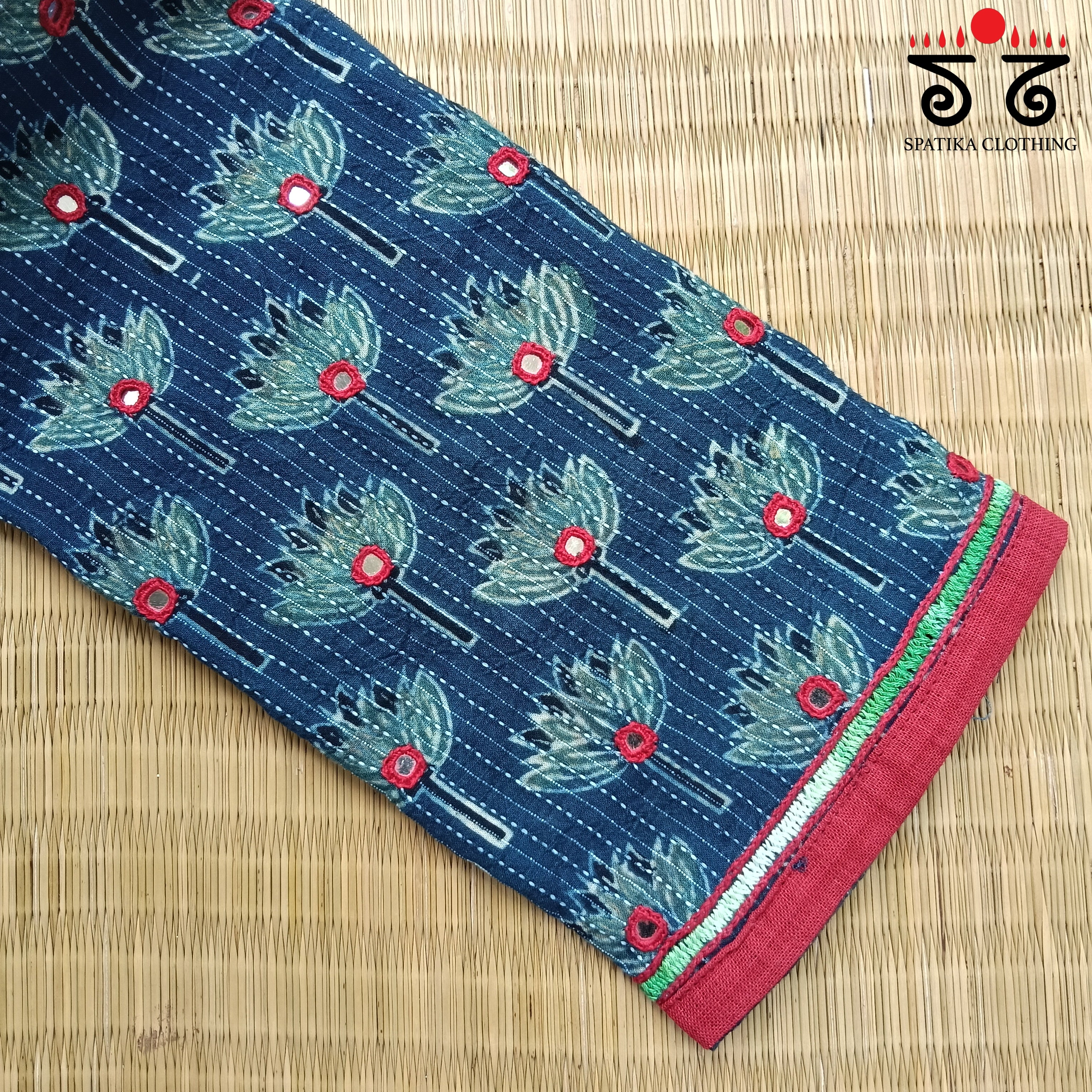 Banjara Hand Embroidered Blouse Fabric