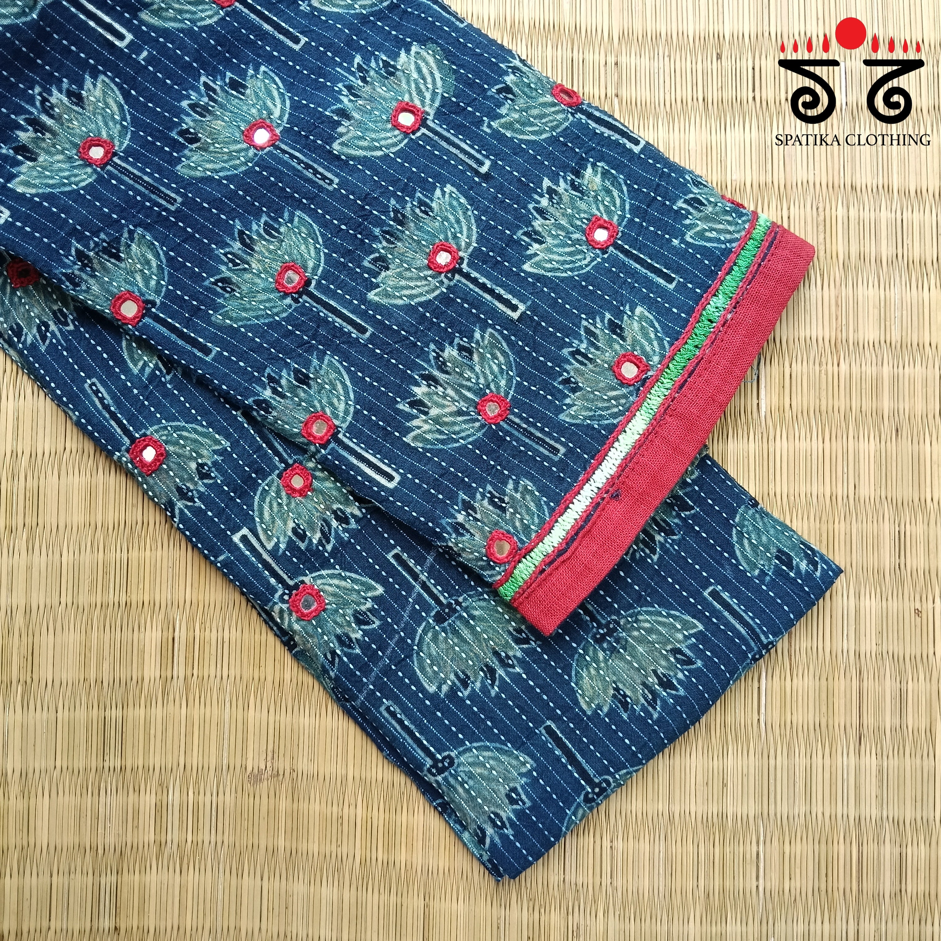 Banjara Hand Embroidered Blouse Fabric