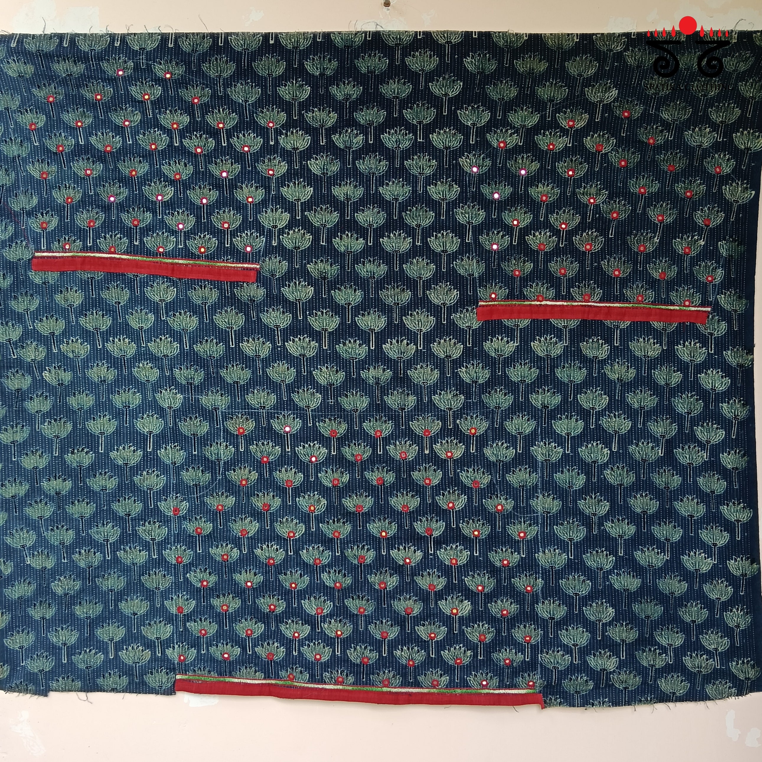 Banjara Hand Embroidered Blouse Fabric