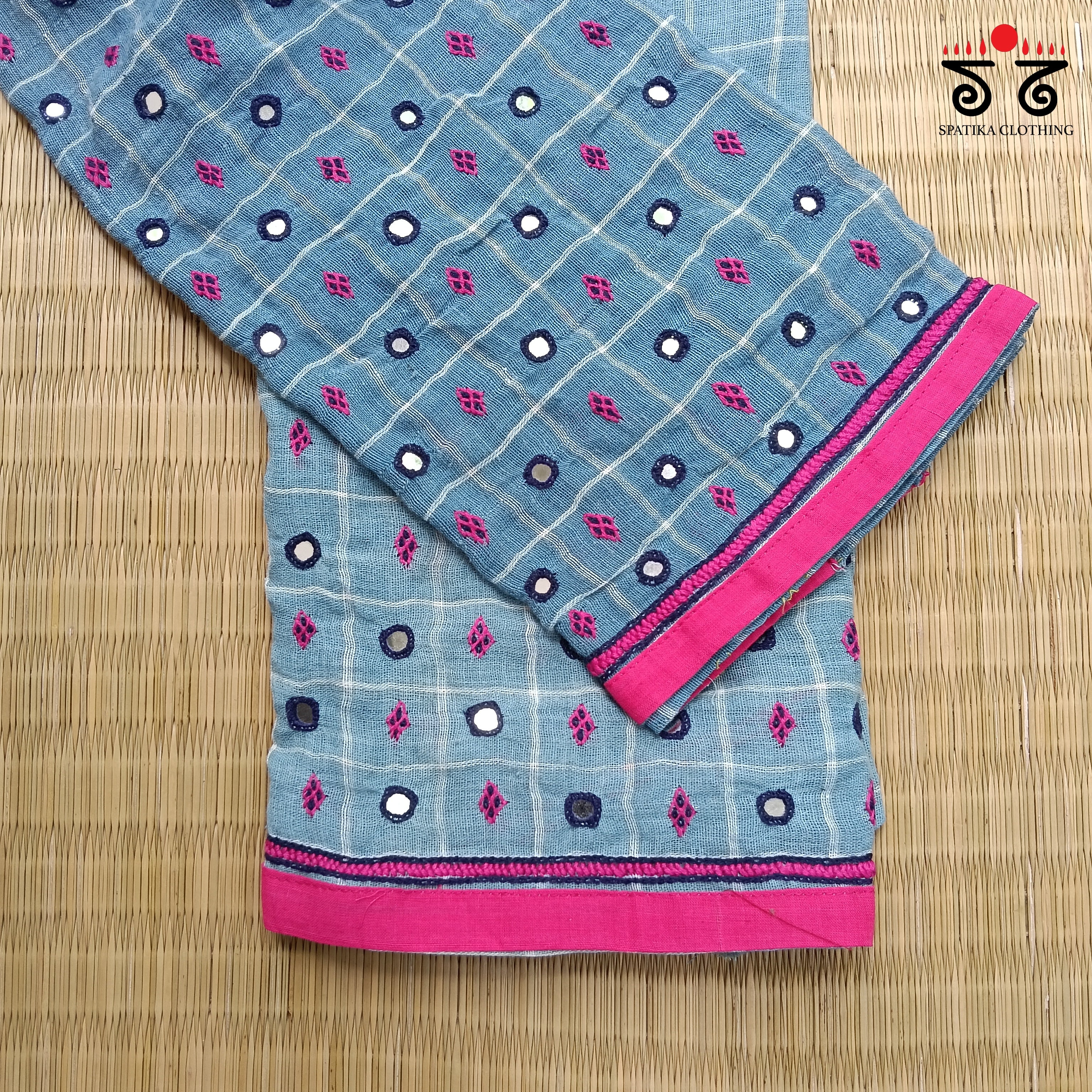 Banjara Hand Embroidered Blouse Fabric