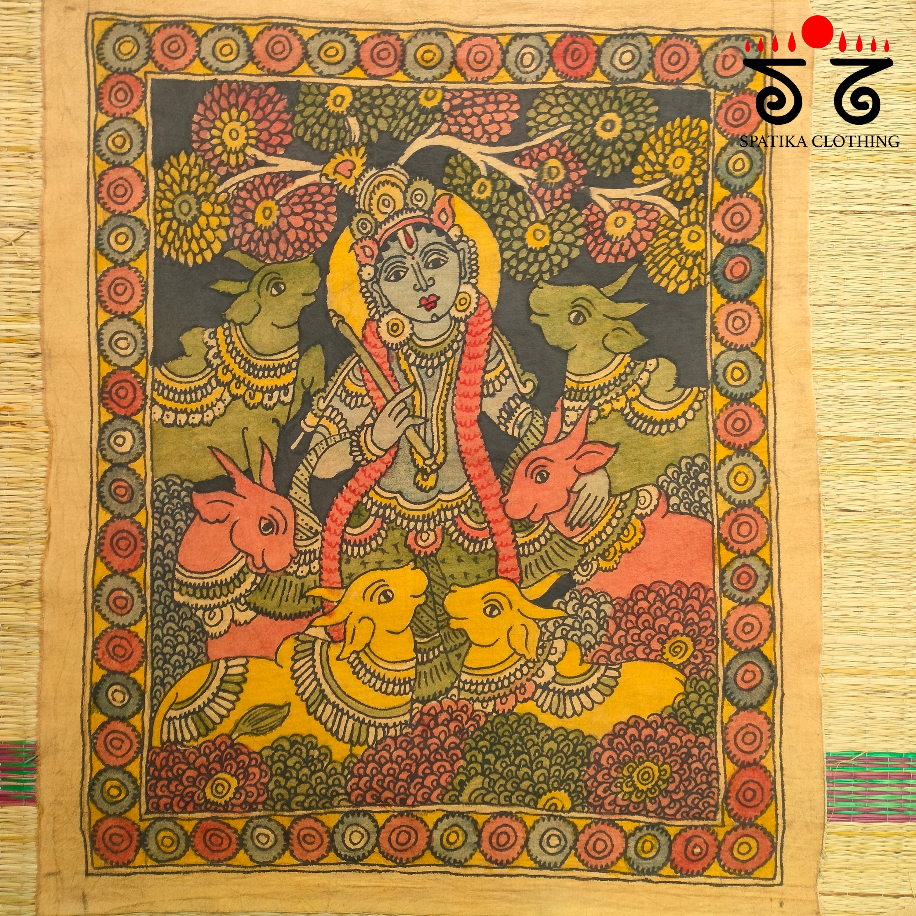 Lord Krishna- Pen Kalamkari Painting