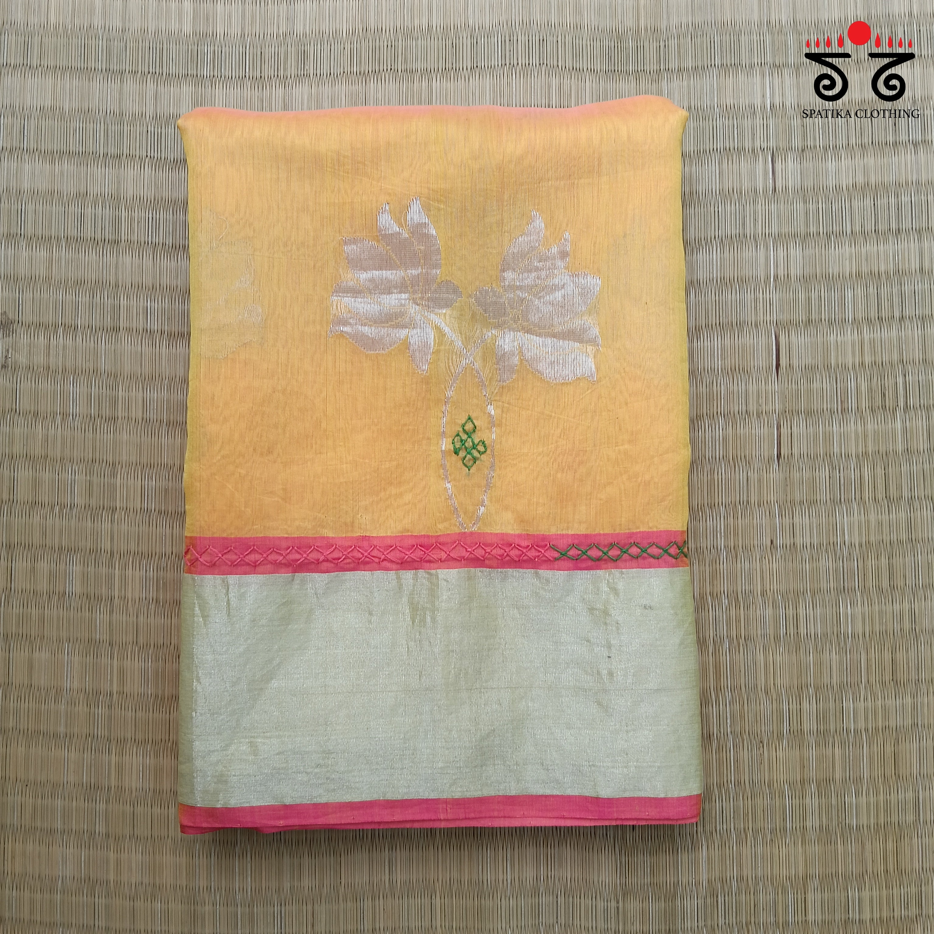 Lambani Handembroidered Chanderi Saree