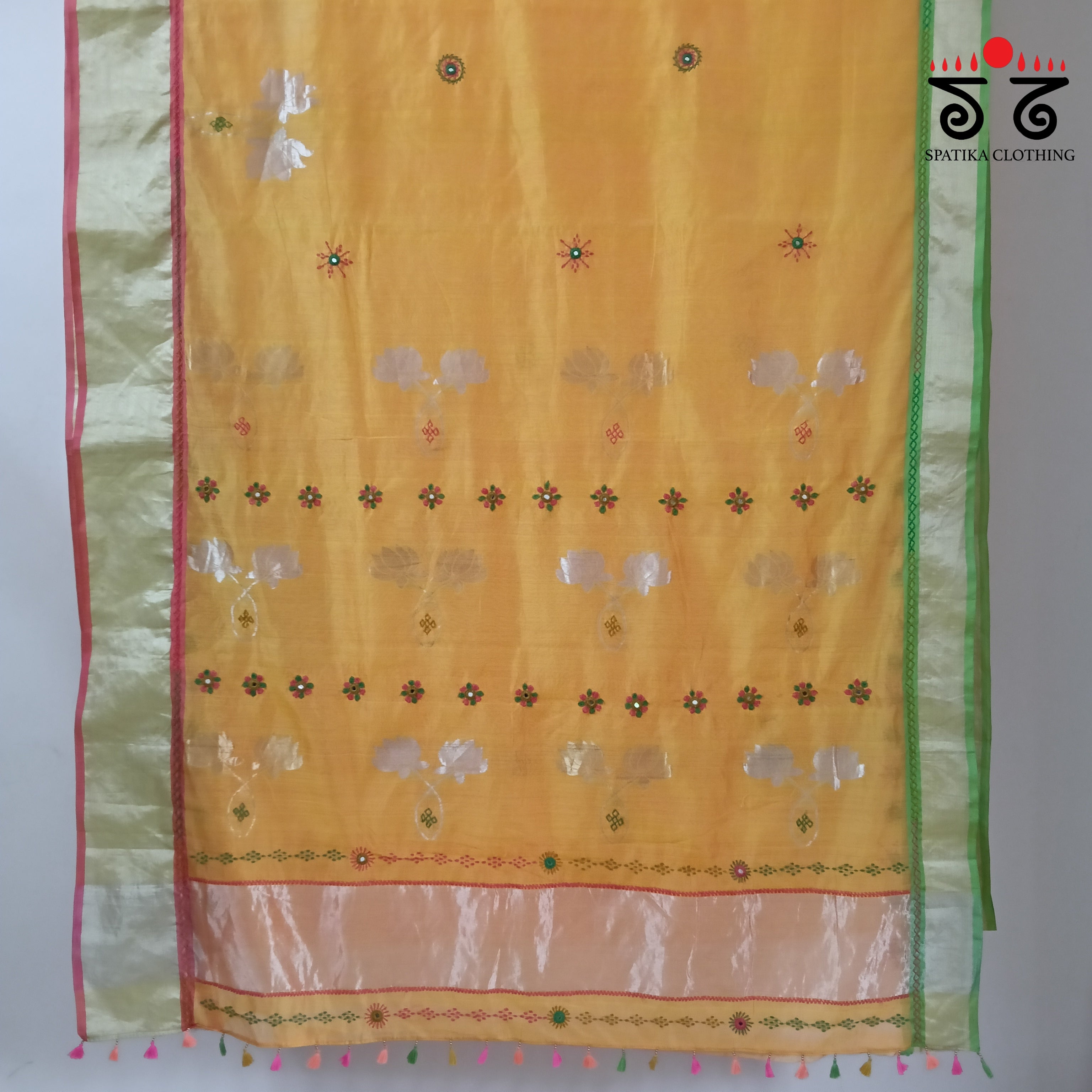 Lambani Handembroidered Chanderi Saree