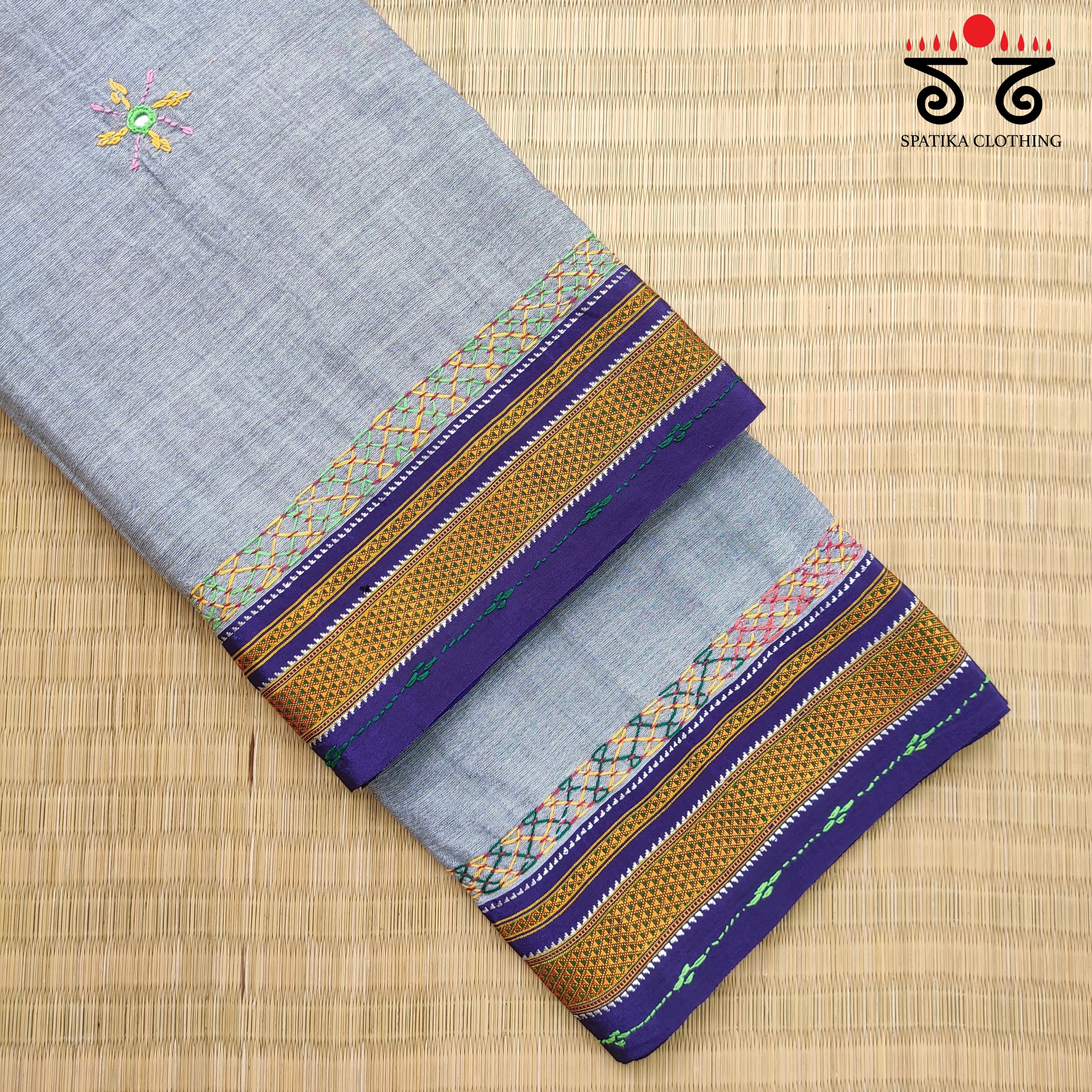 Lambani Handembroidery On ILkal Saree