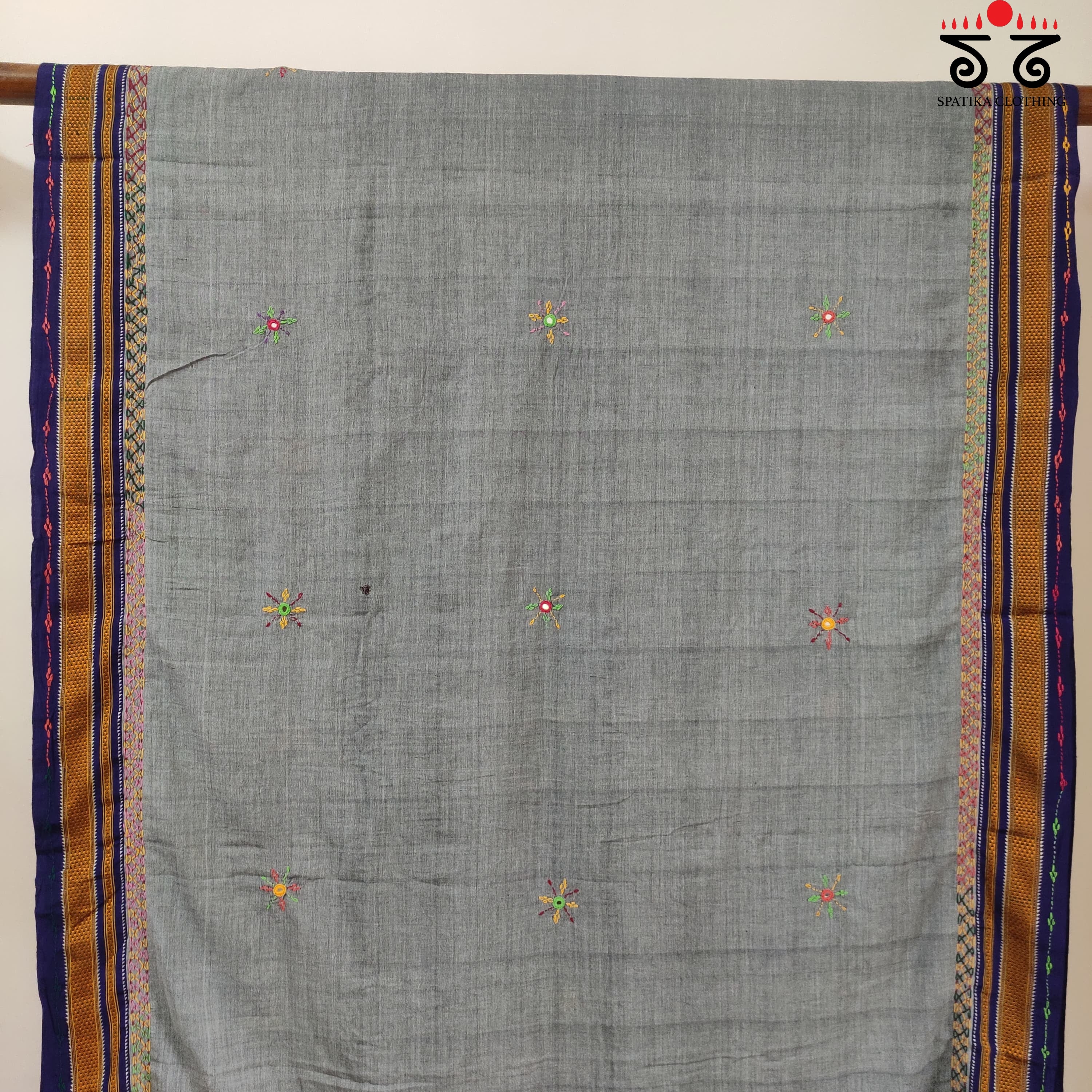 Lambani Handembroidery On ILkal Saree