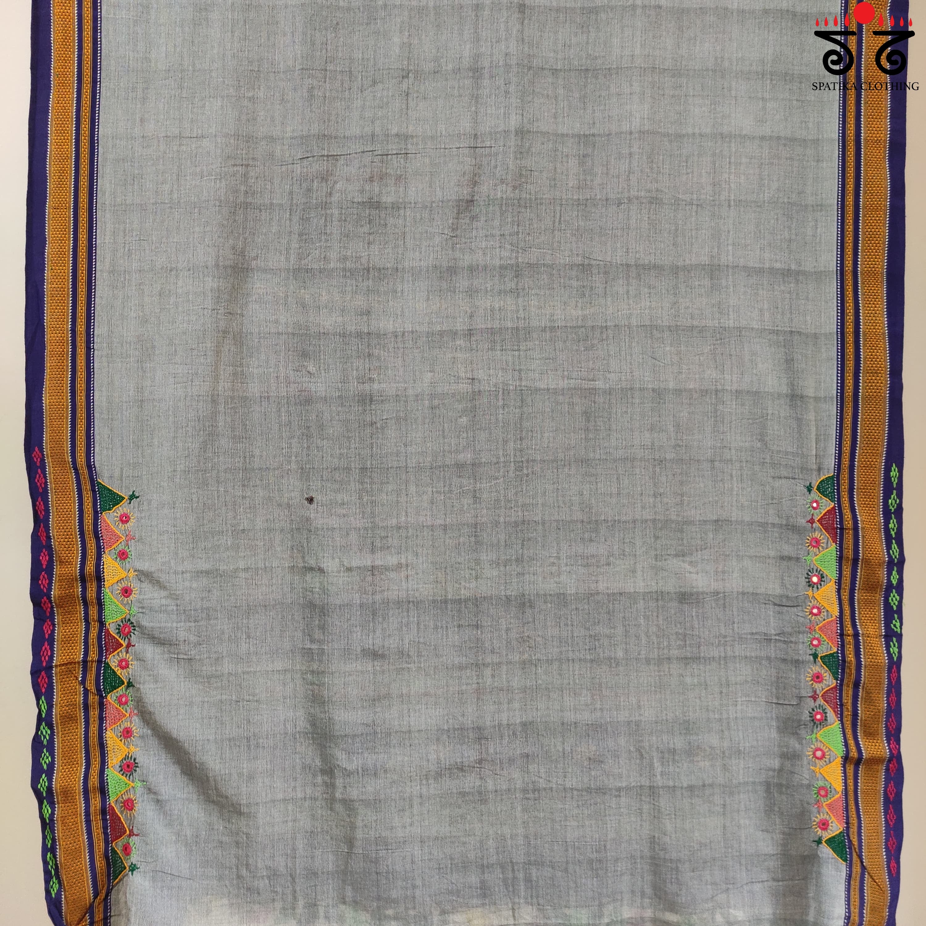 Lambani Handembroidery On ILkal Saree