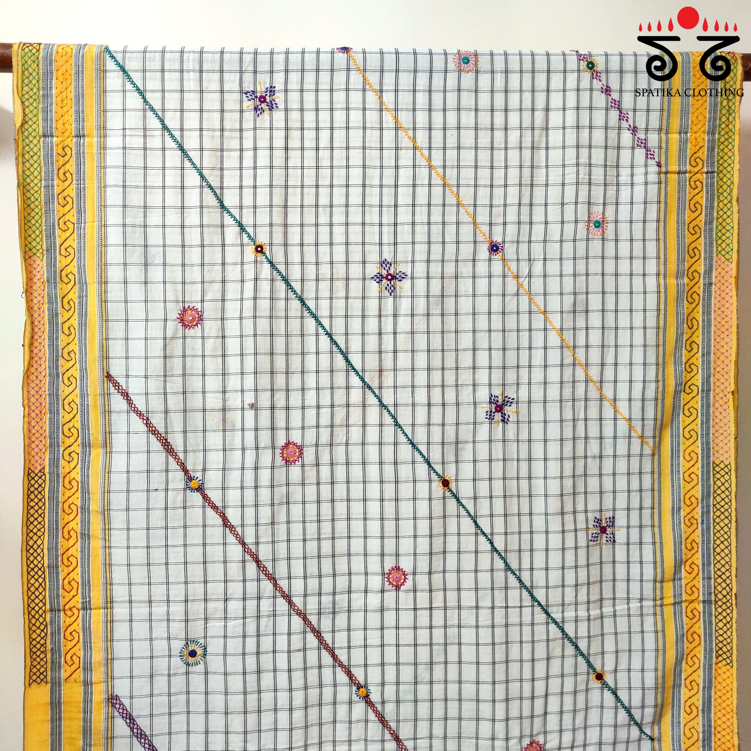 Lambani Handembroidery On ILkal Saree