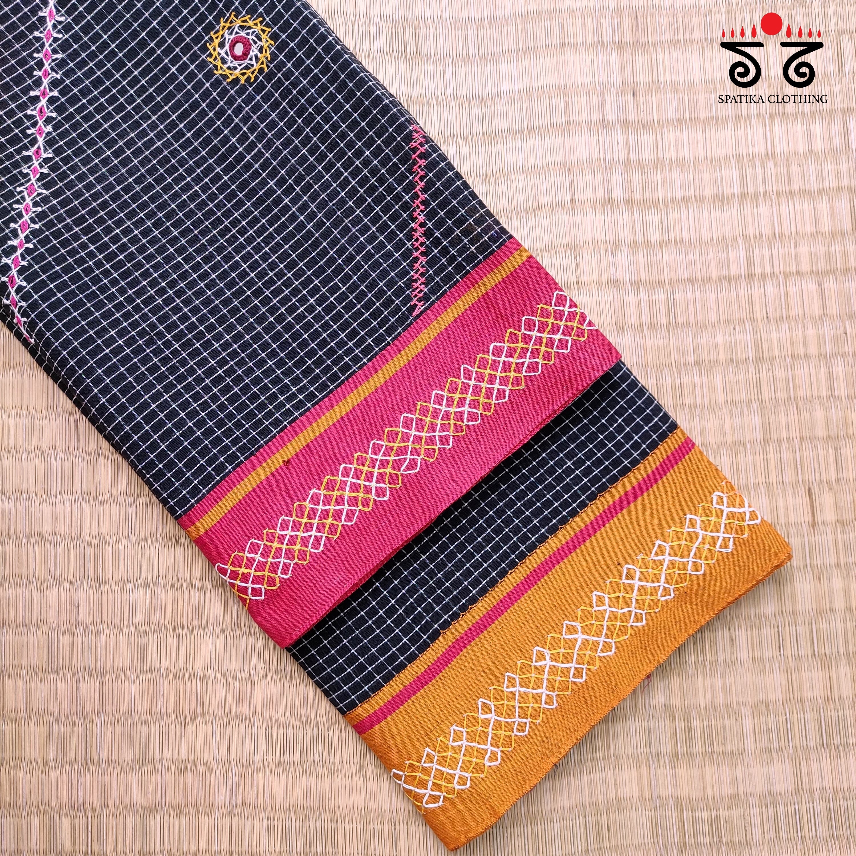 Lambani Handembroidery Patteda Anchu Saree