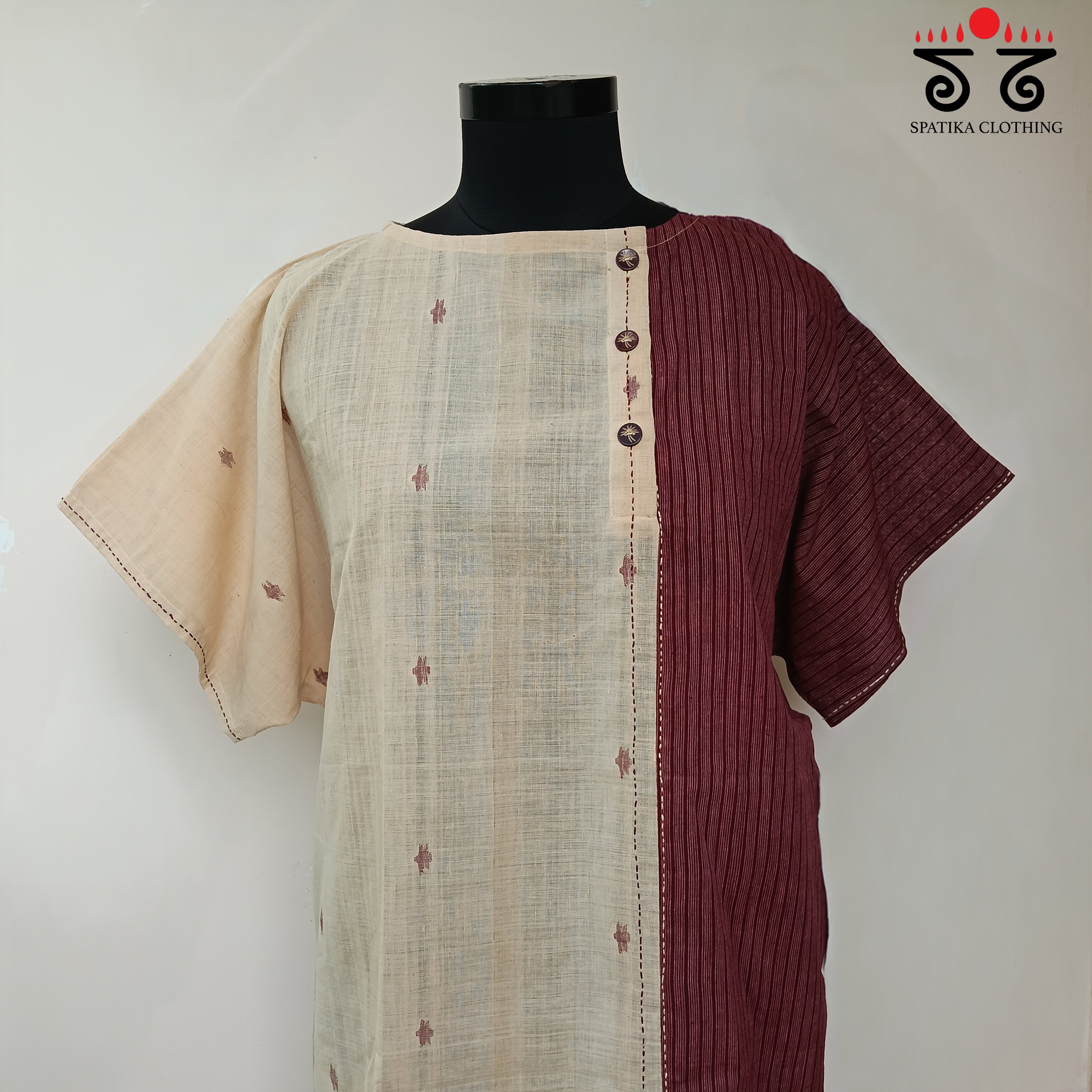 Anti - Fit Jamdhani Tunic