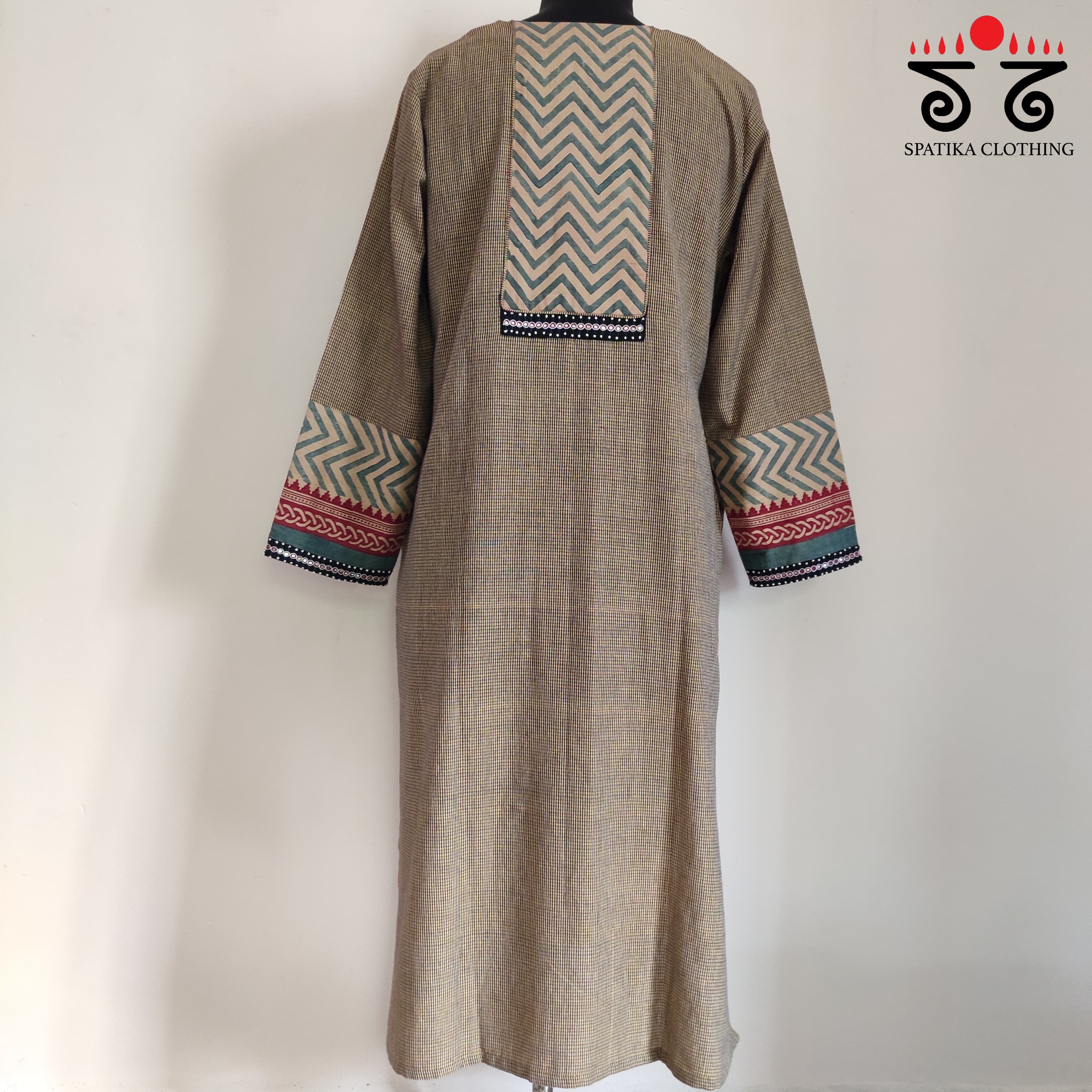 Ajrak Hand - Blockprinted Revival Kurta