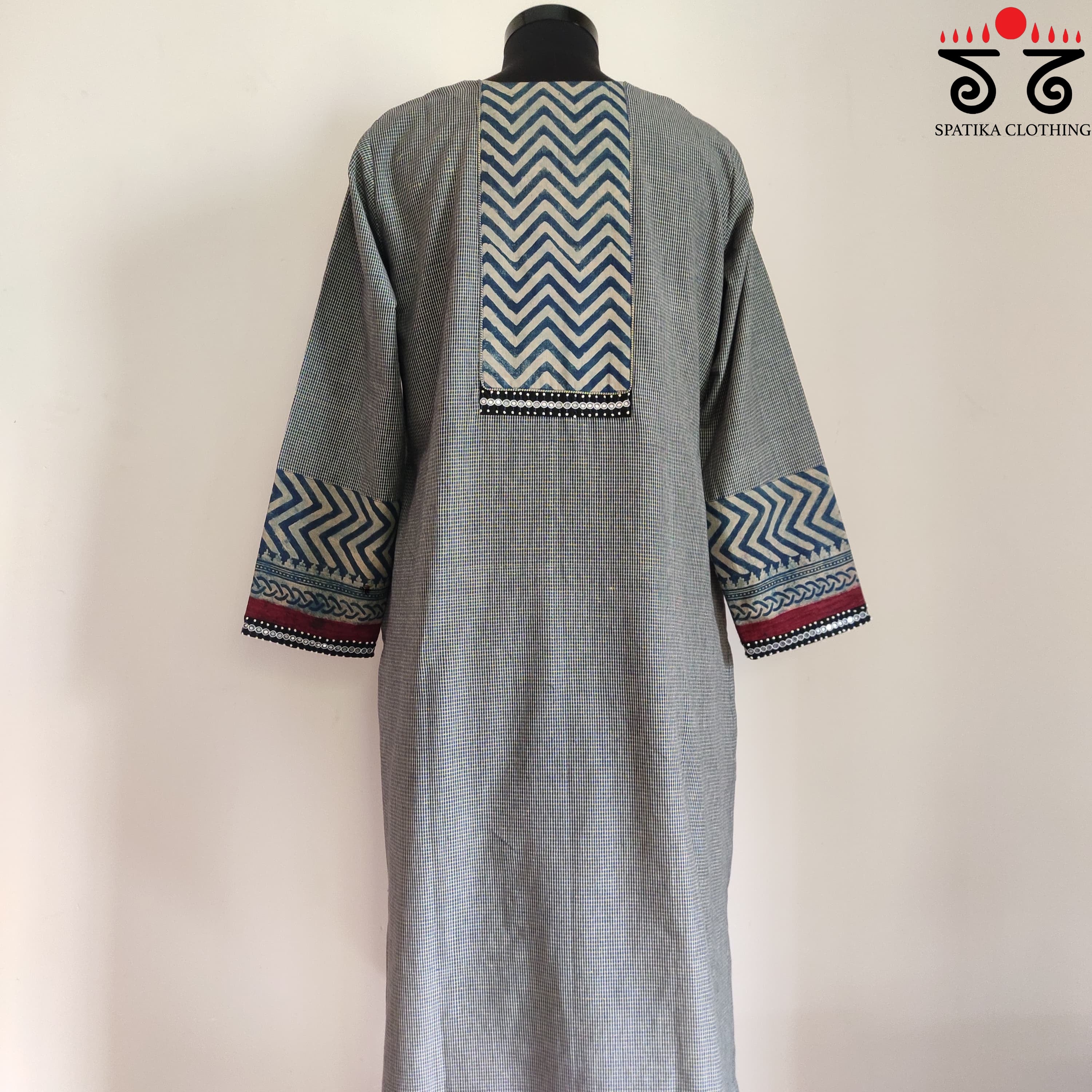 Ajrak Hand - Blockprinted Revival Kurta