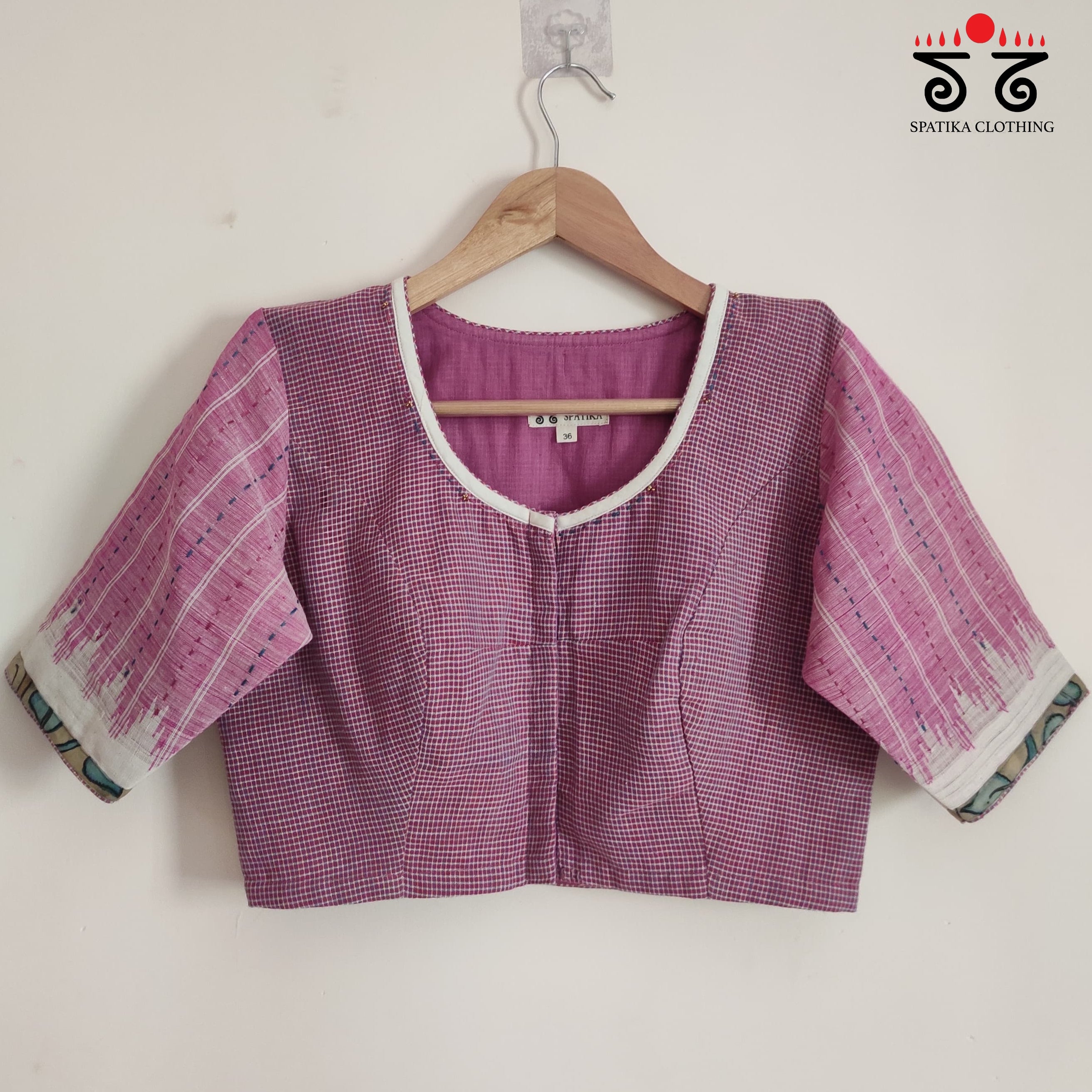 Kalamkari Cow - Handcrafted Blouse