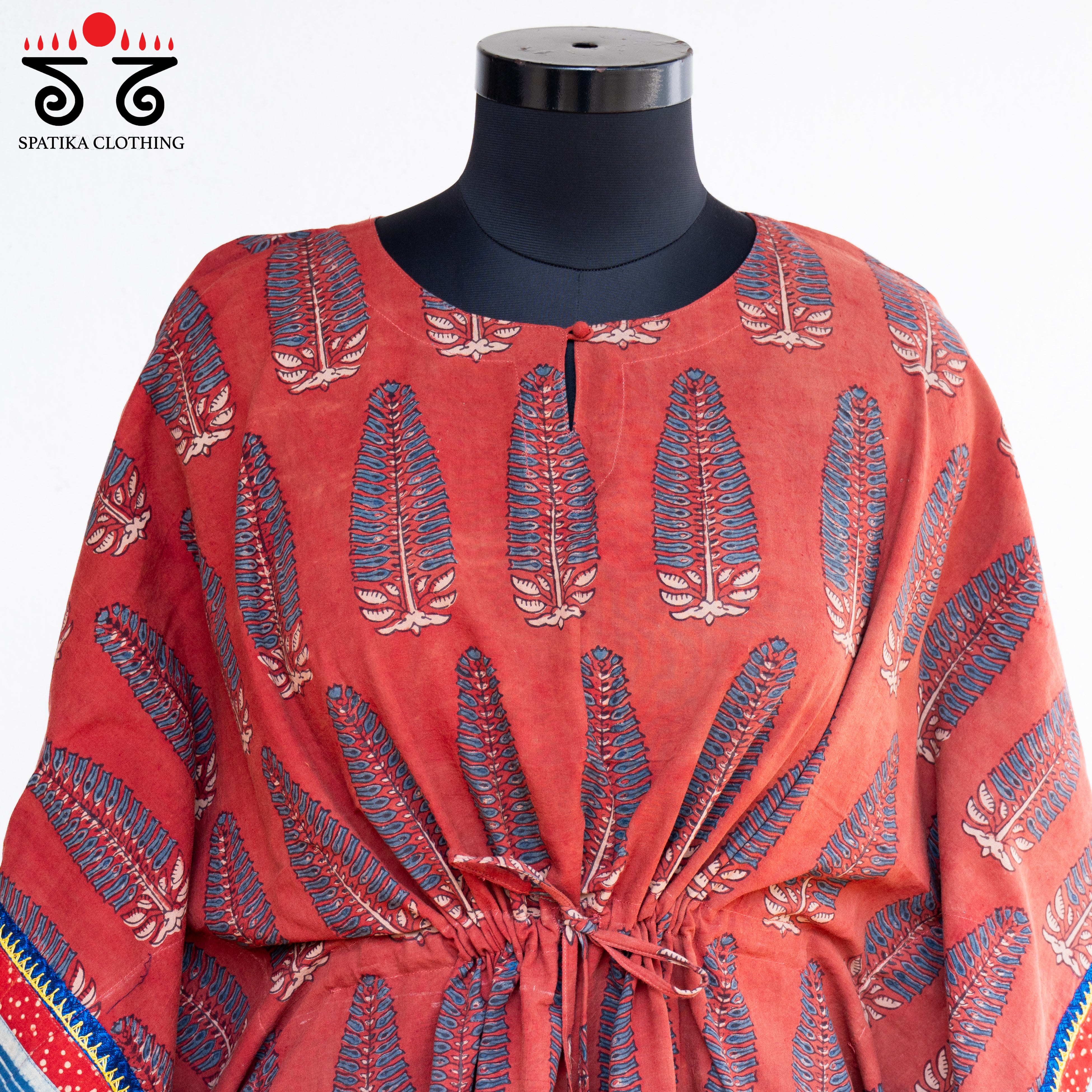 Hand-embroidered Kaftan Top