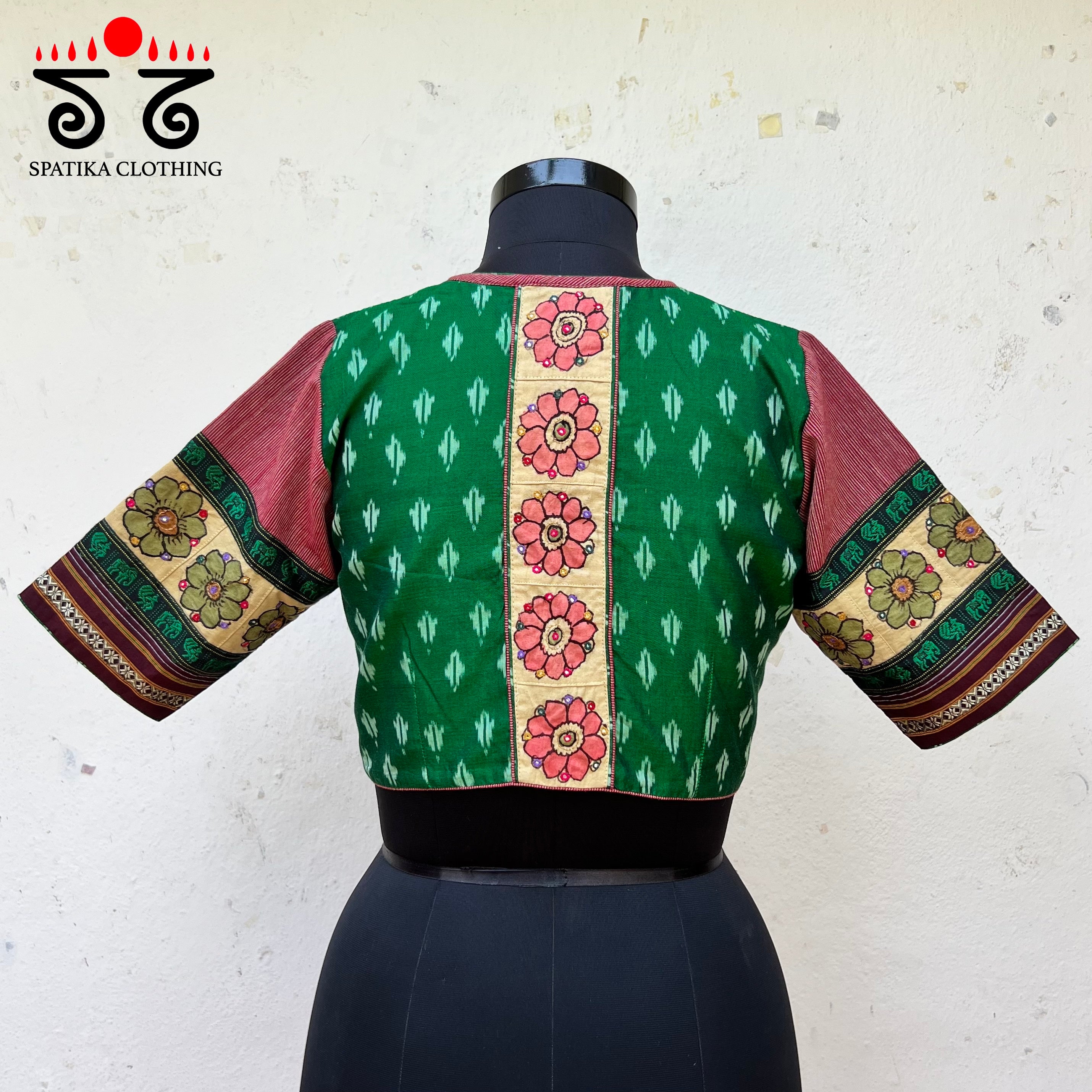 Ikat - Pen Kalamkari Handcrafted Blouse New!