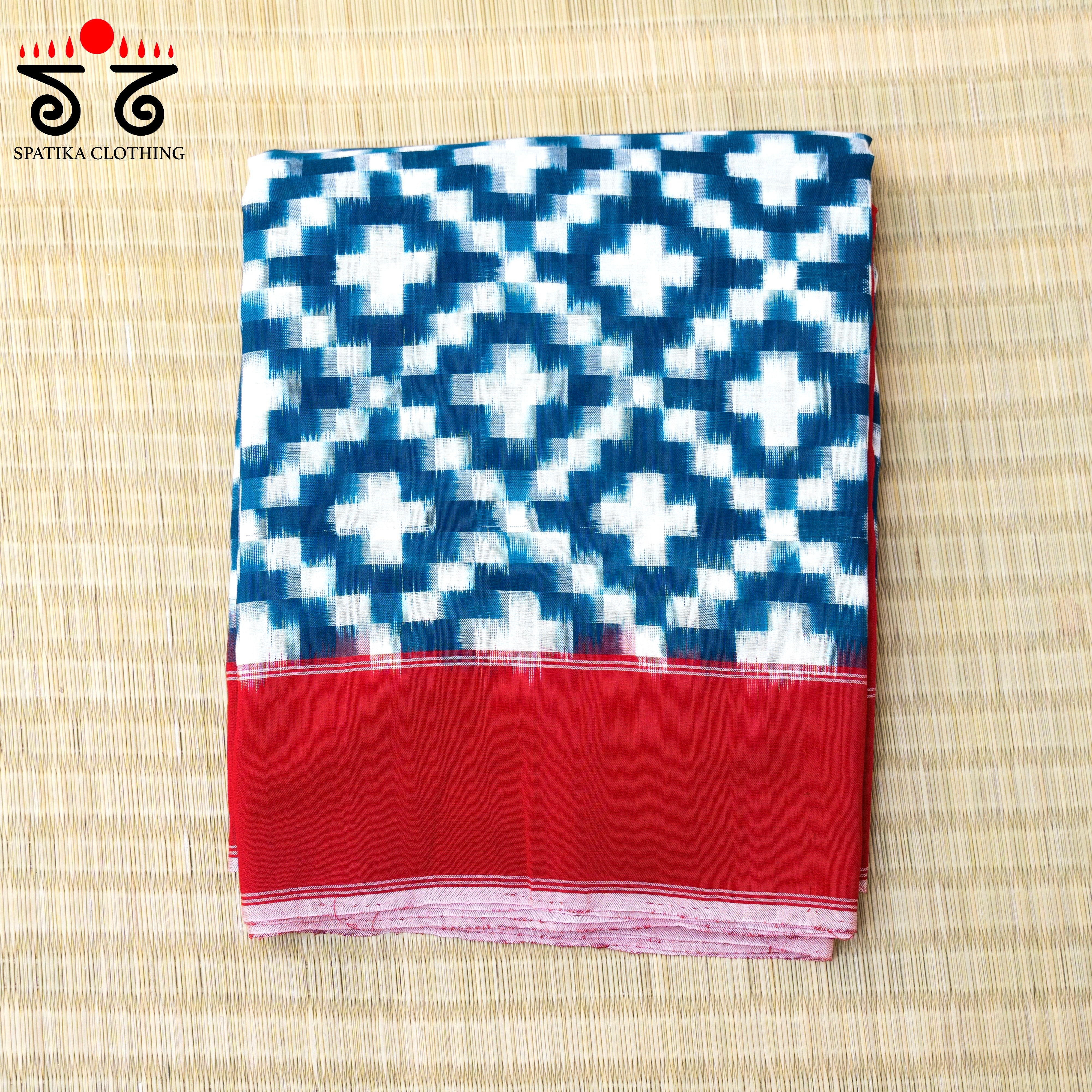 Telia Rumal Ikat Cotton Saree