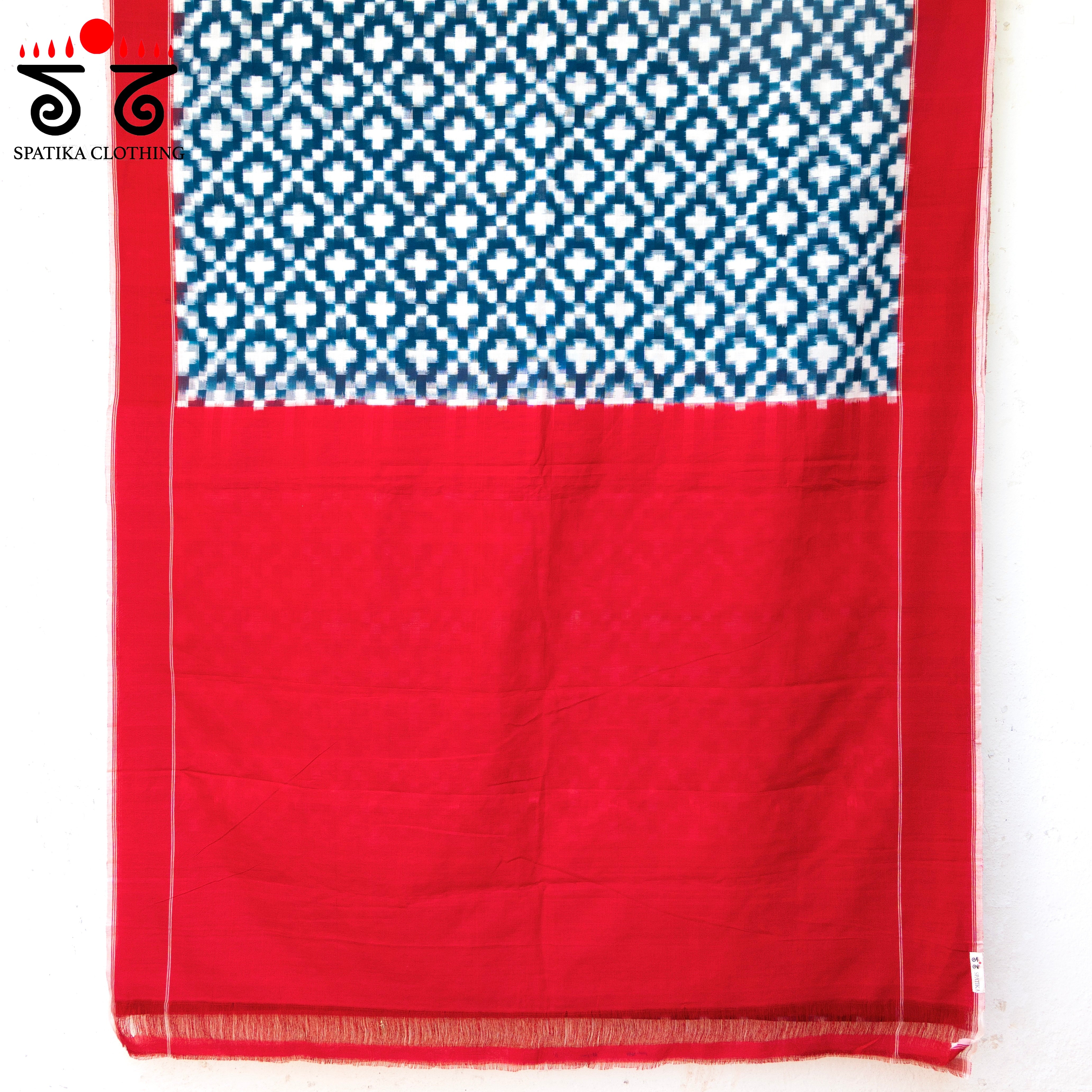 Telia Rumal Ikat Cotton Saree