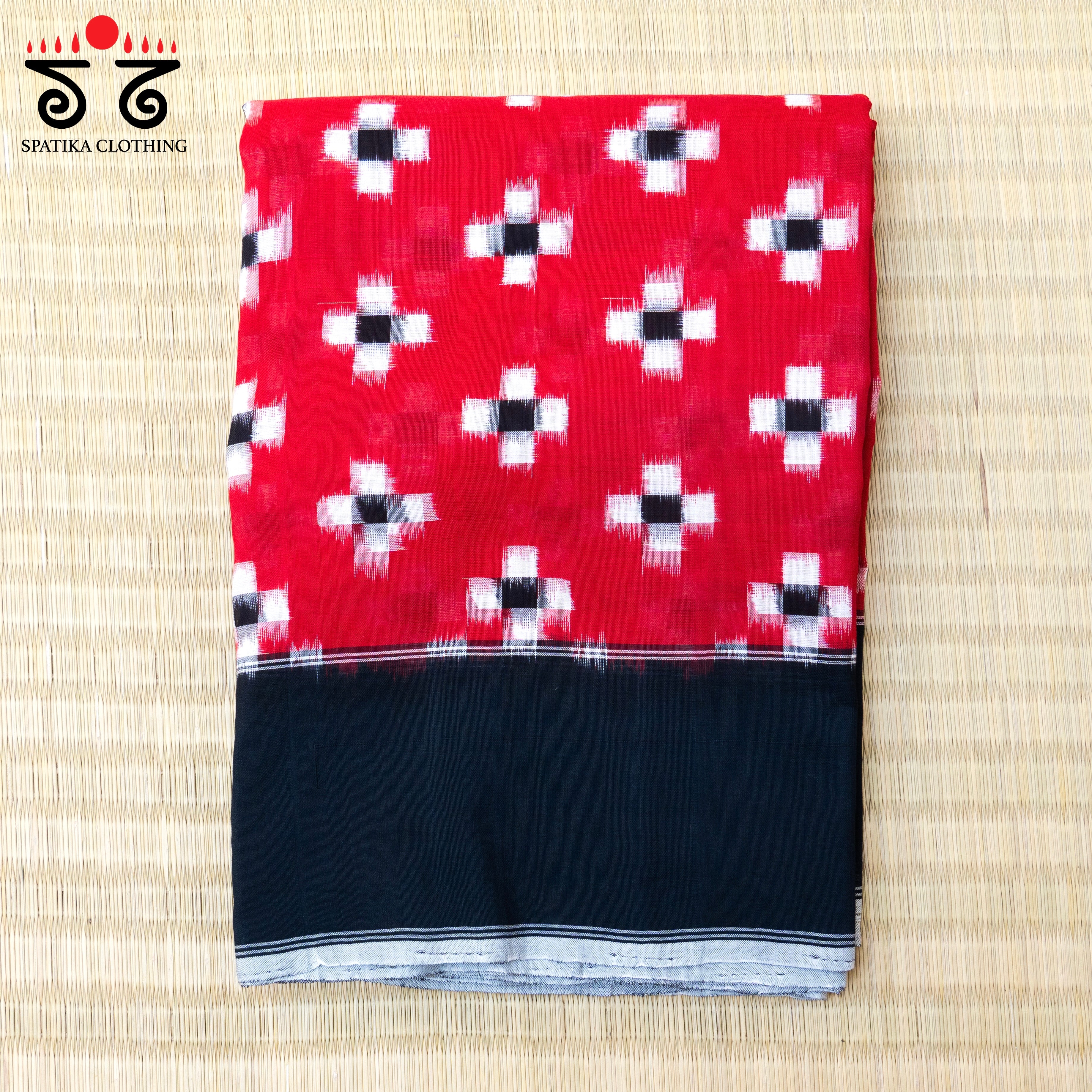 Telia Rumal Ikat Cotton Saree