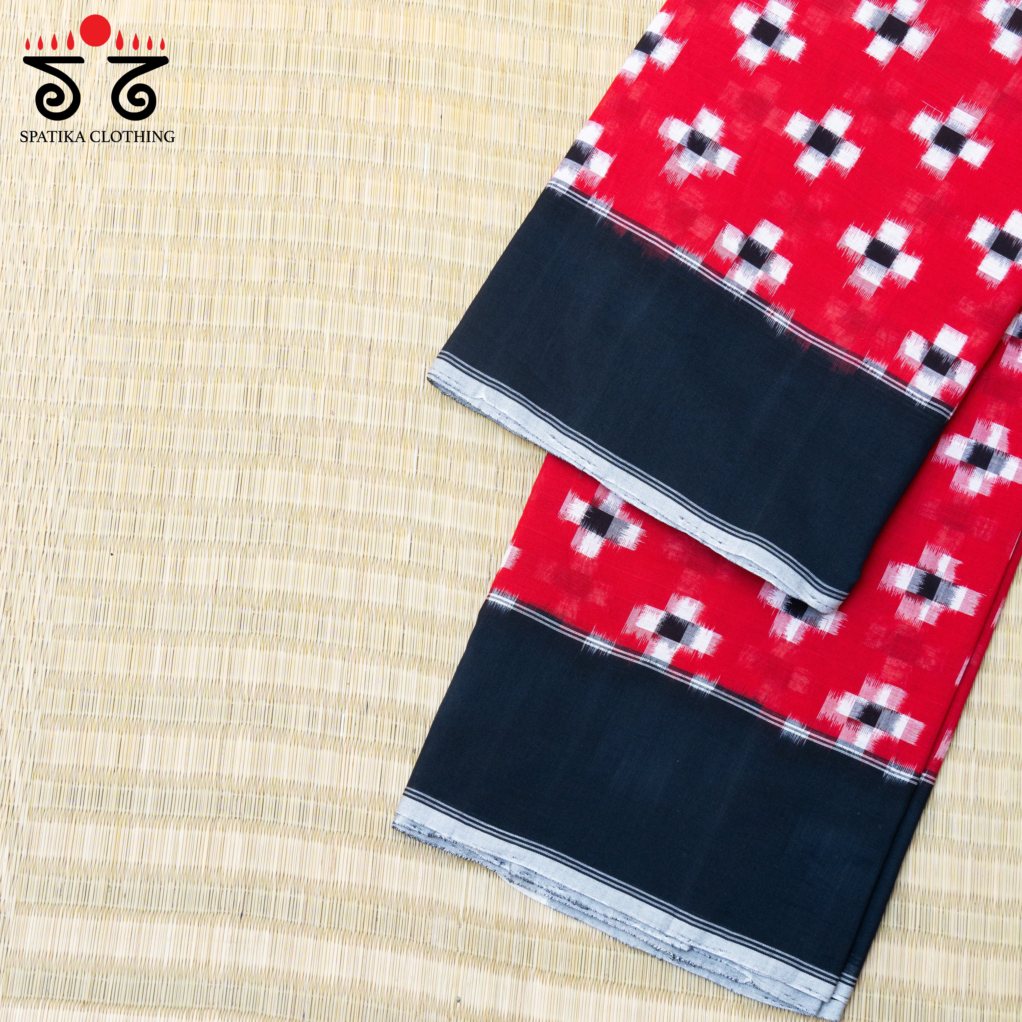 Telia Rumal Ikat Cotton Saree