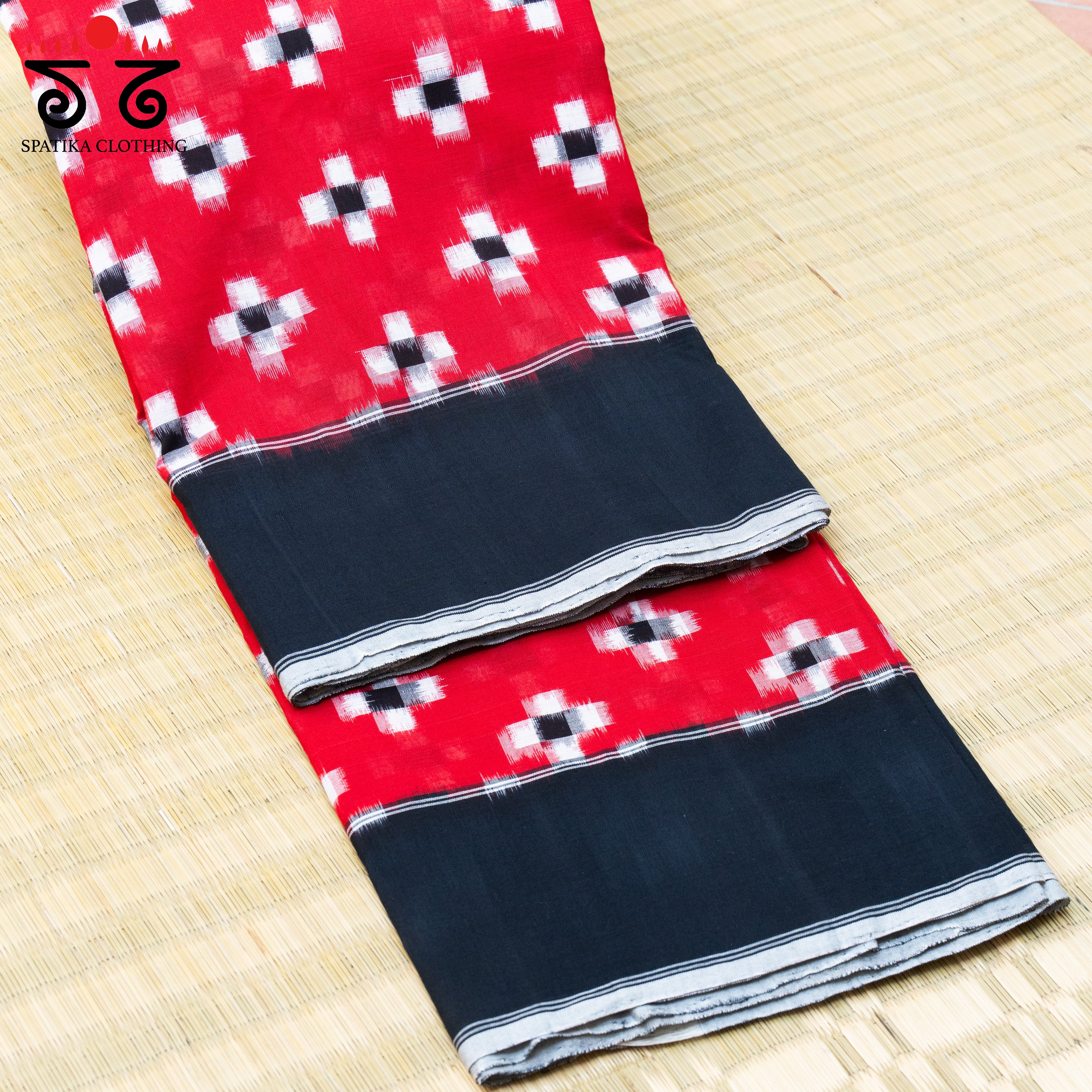 Telia Rumal Ikat Cotton Saree