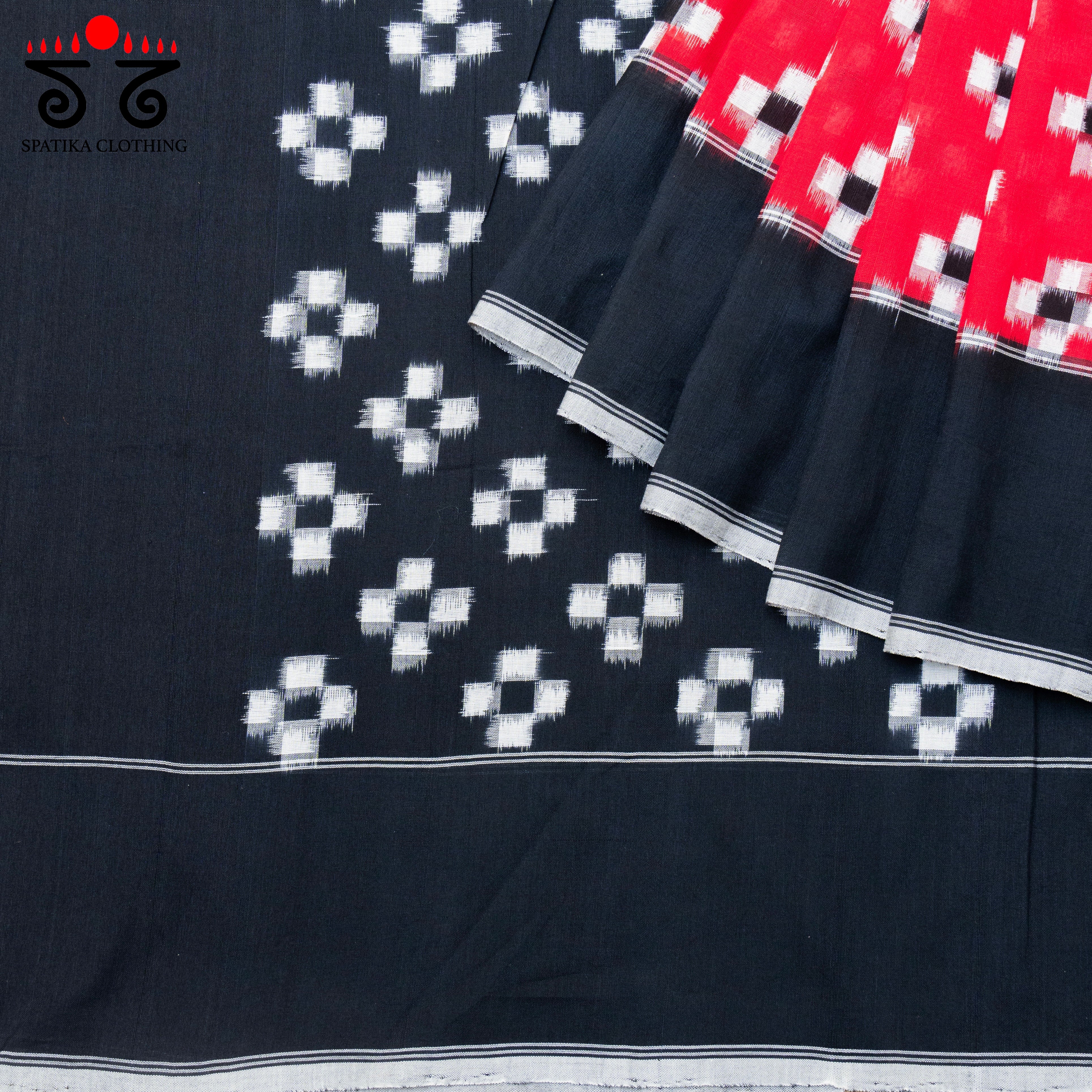 Telia Rumal Ikat Cotton Saree