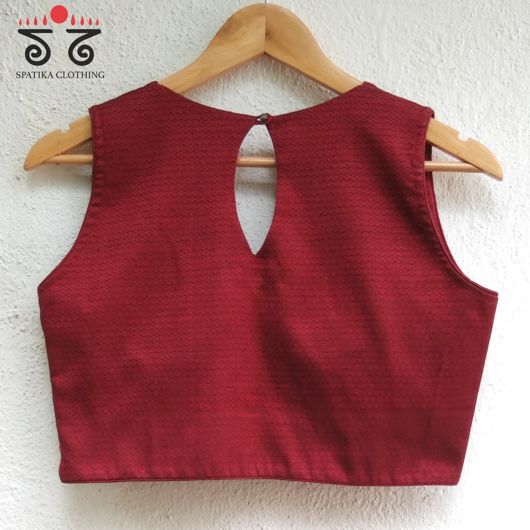 Khun - Ajrak Padded Sleeveless Blouse