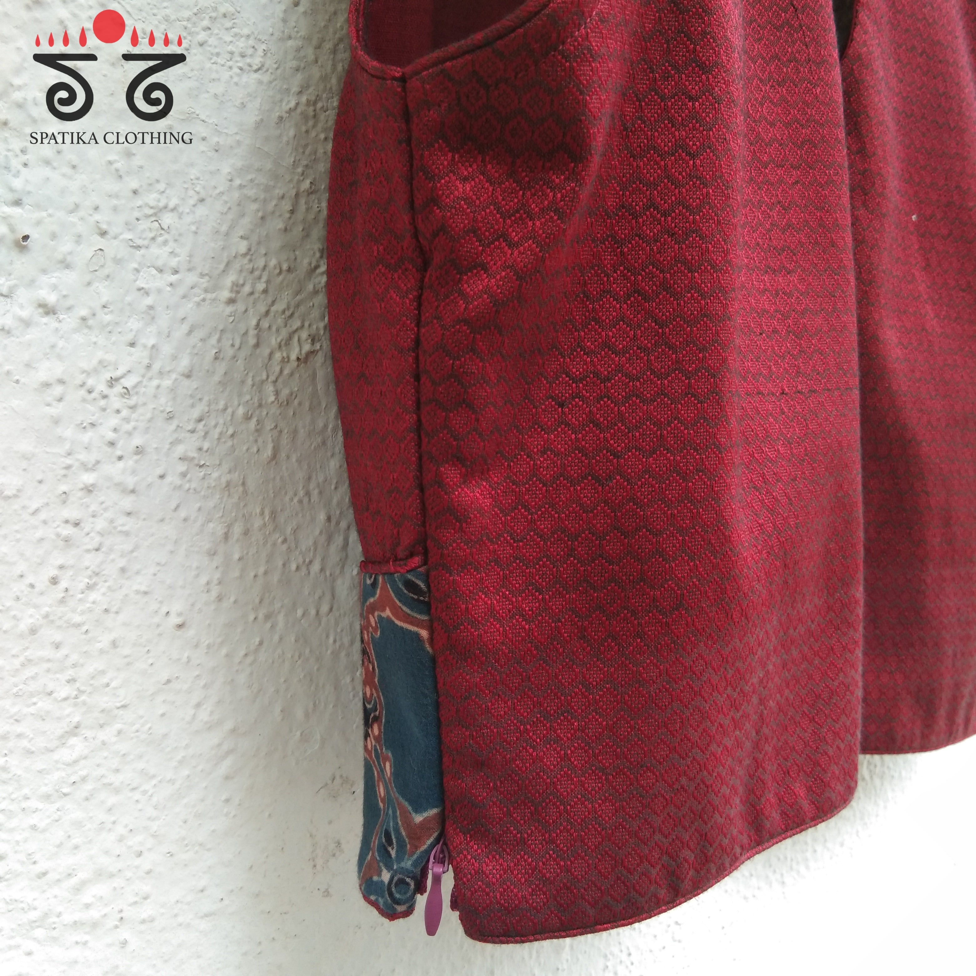 Khun - Ajrak Padded Sleeveless Blouse