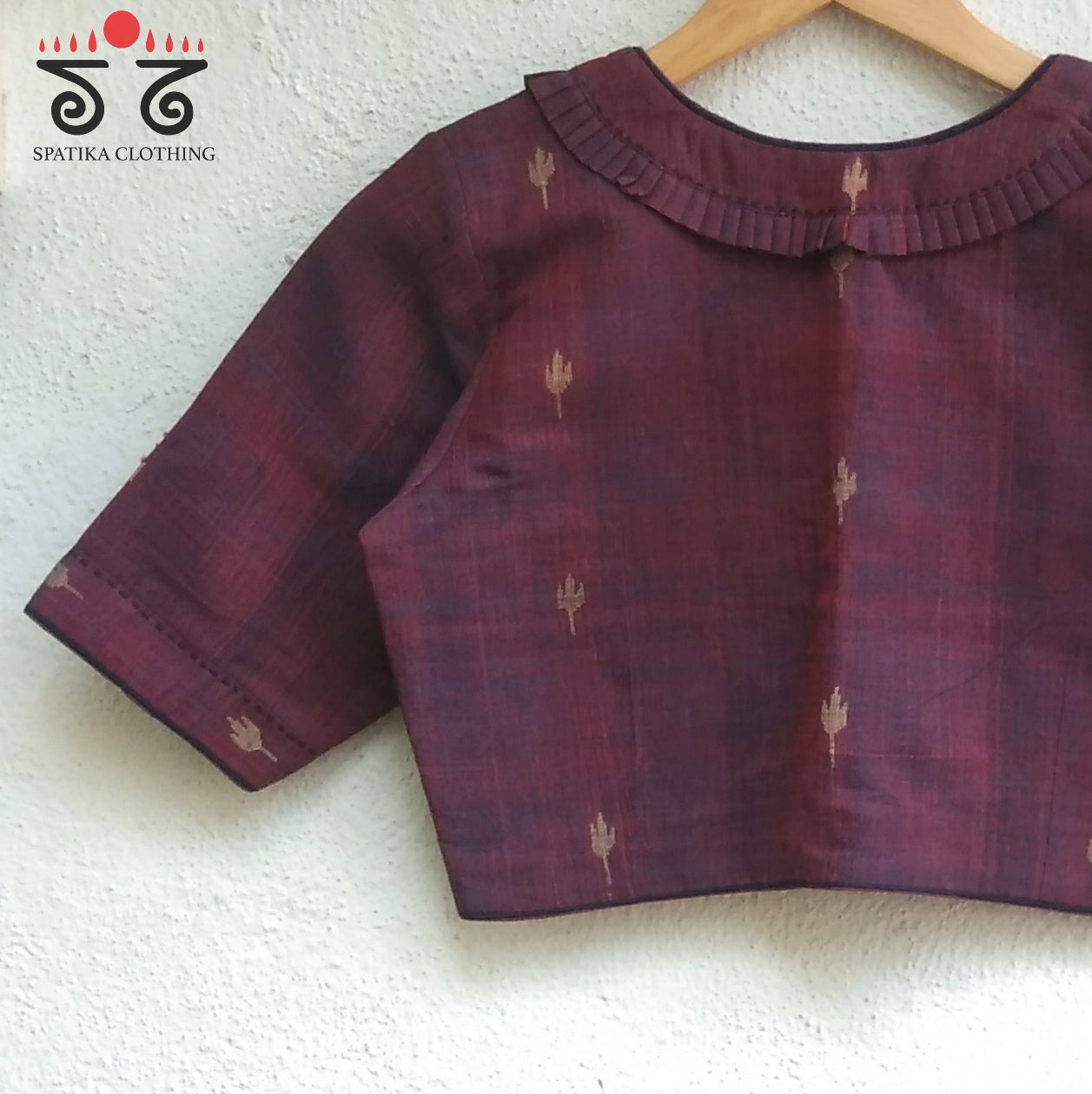 Jamdhani Frilled Blouse