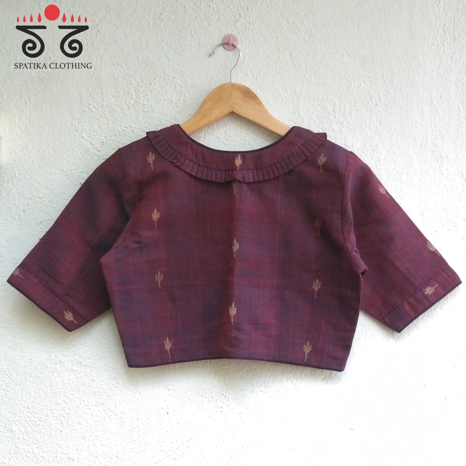 Jamdhani Frilled Blouse