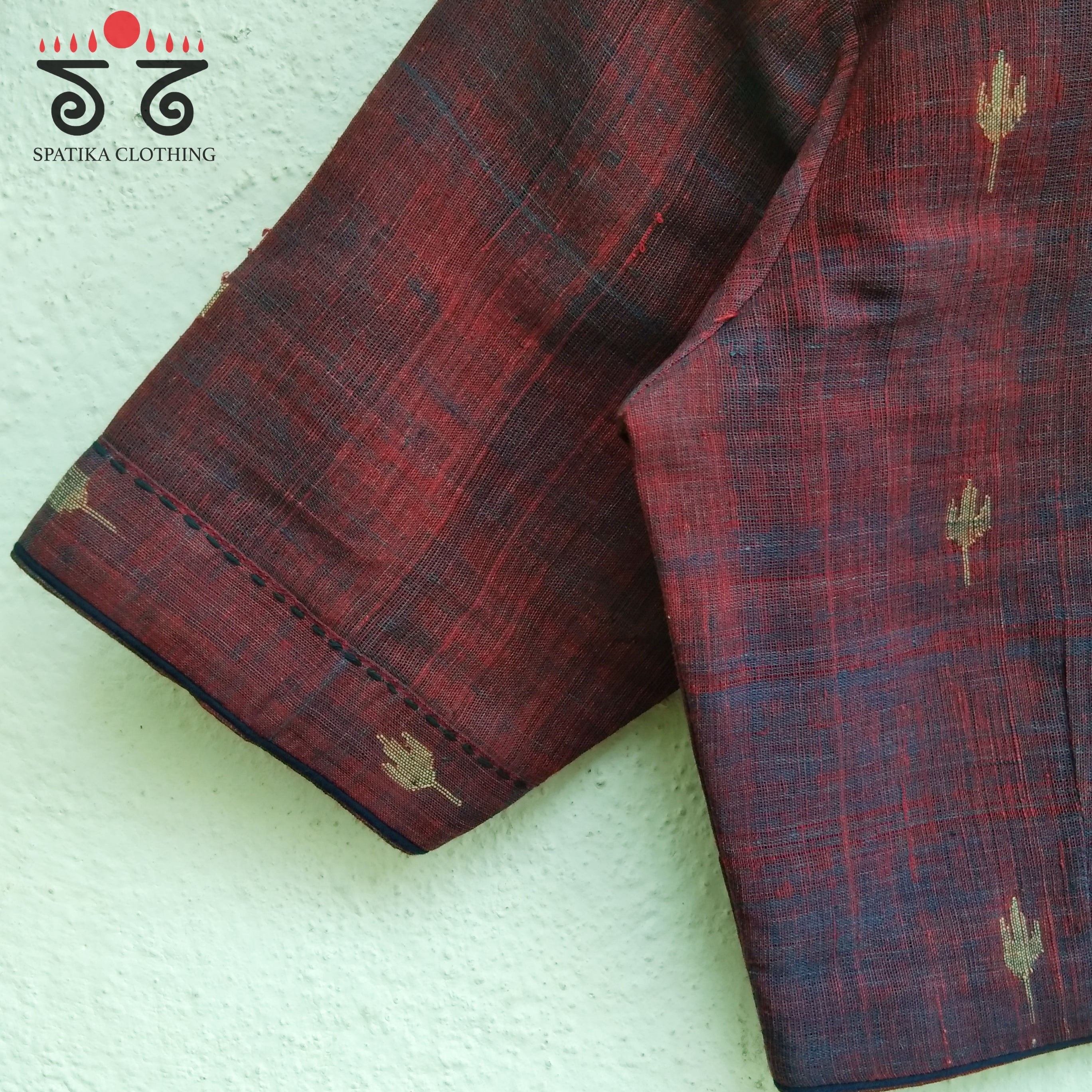 Jamdhani Frilled Blouse