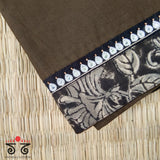 Solid Kalamkari Hand Embroidered Blouse Fabric