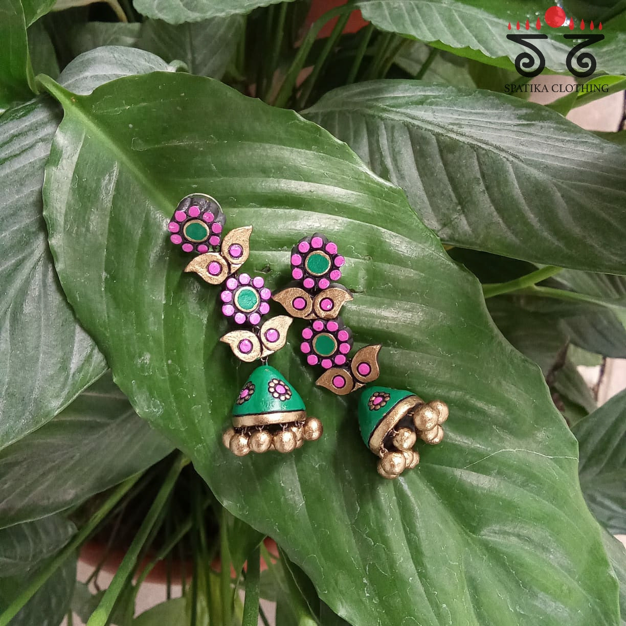 The Phool Jhumka - Terracotta