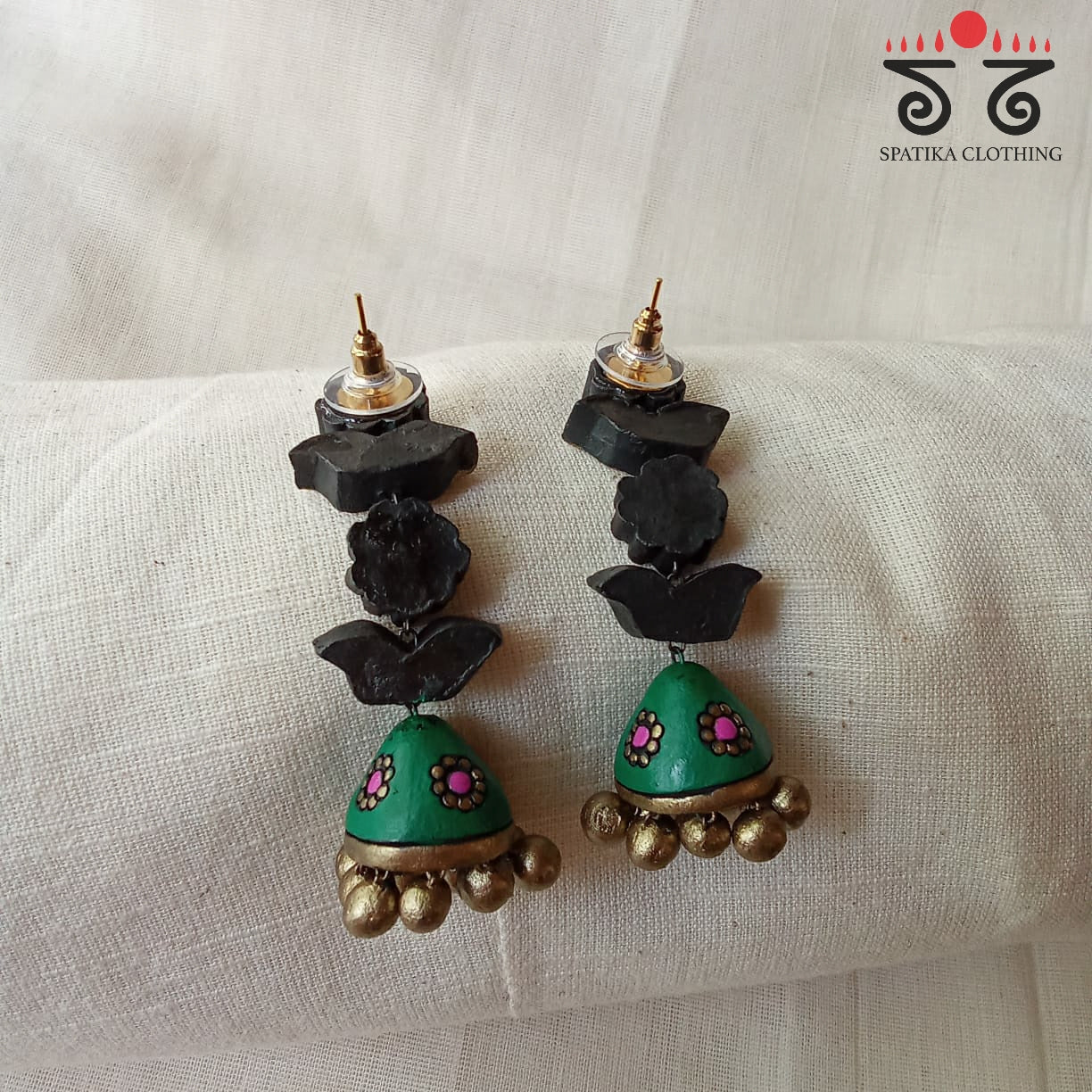 The Phool Jhumka - Terracotta