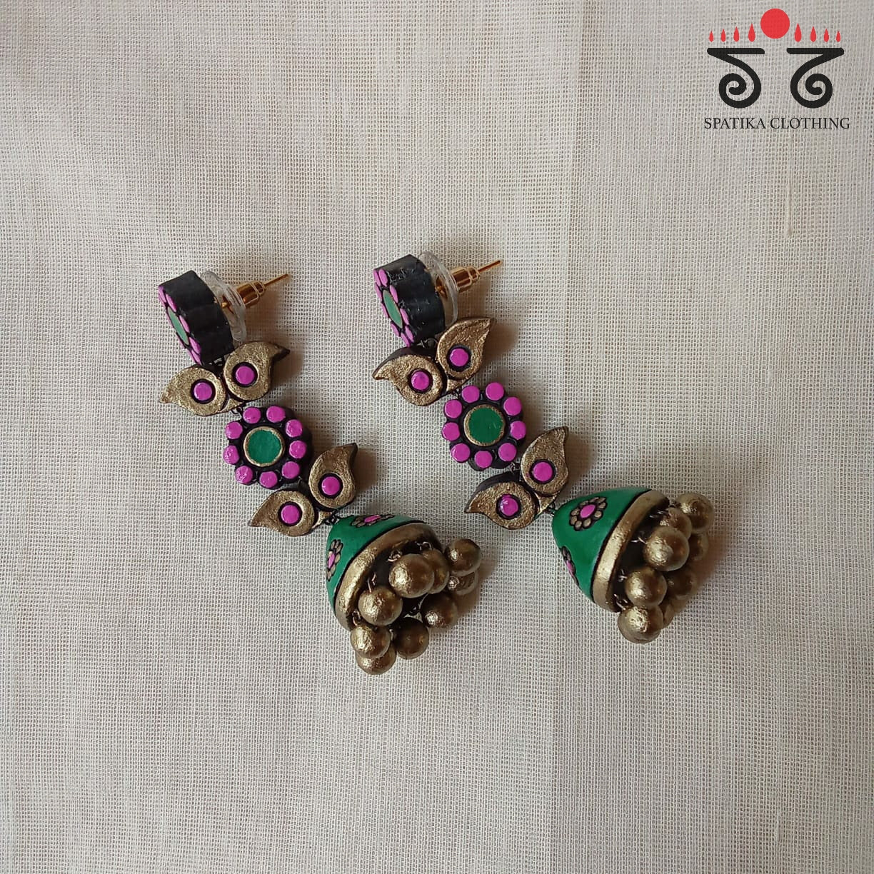 The Phool Jhumka - Terracotta