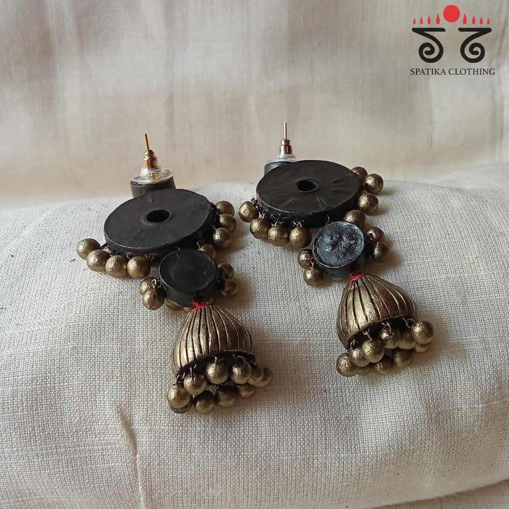 The Chakra Jhumka - Terracotta