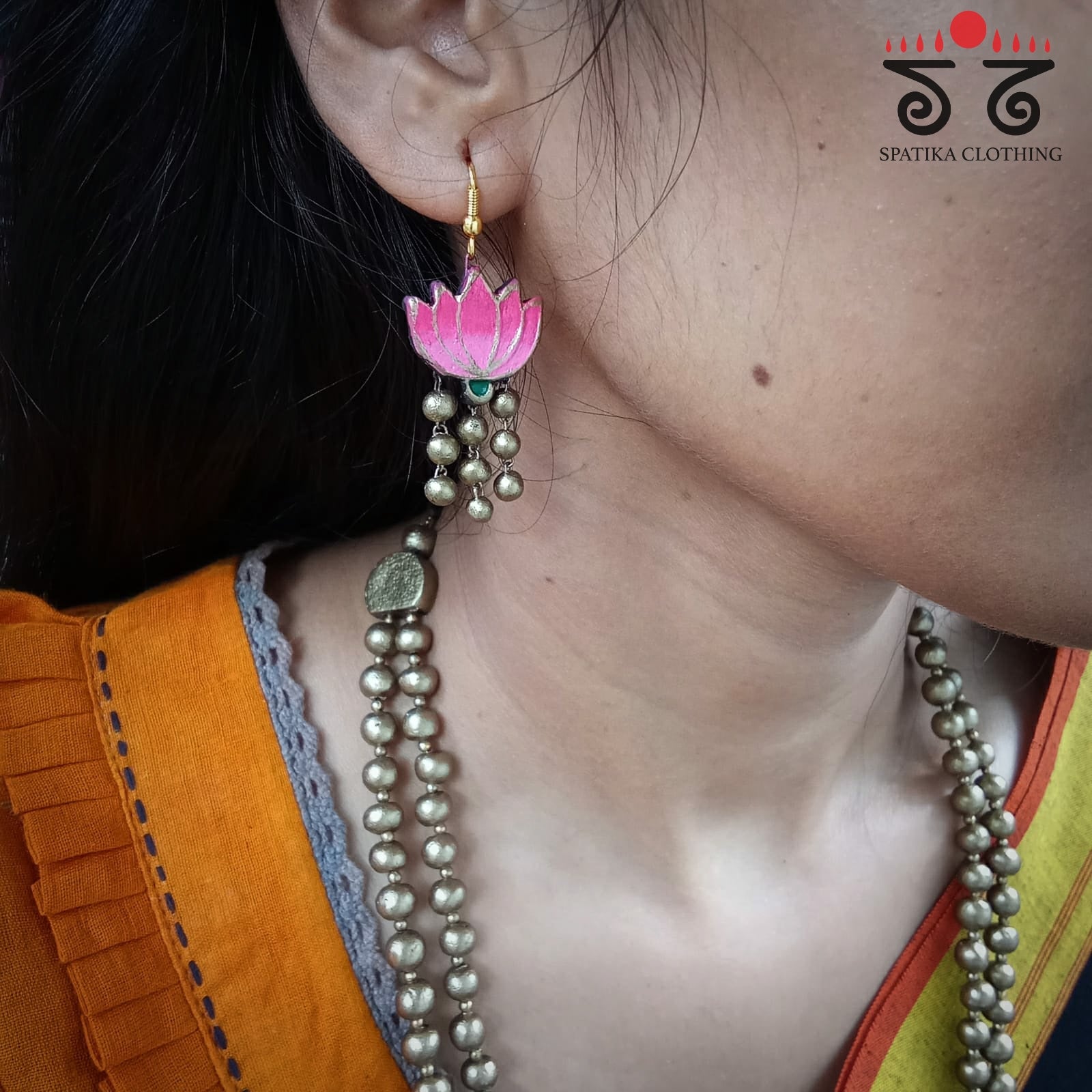 The Kamalam Neckset - Terracotta