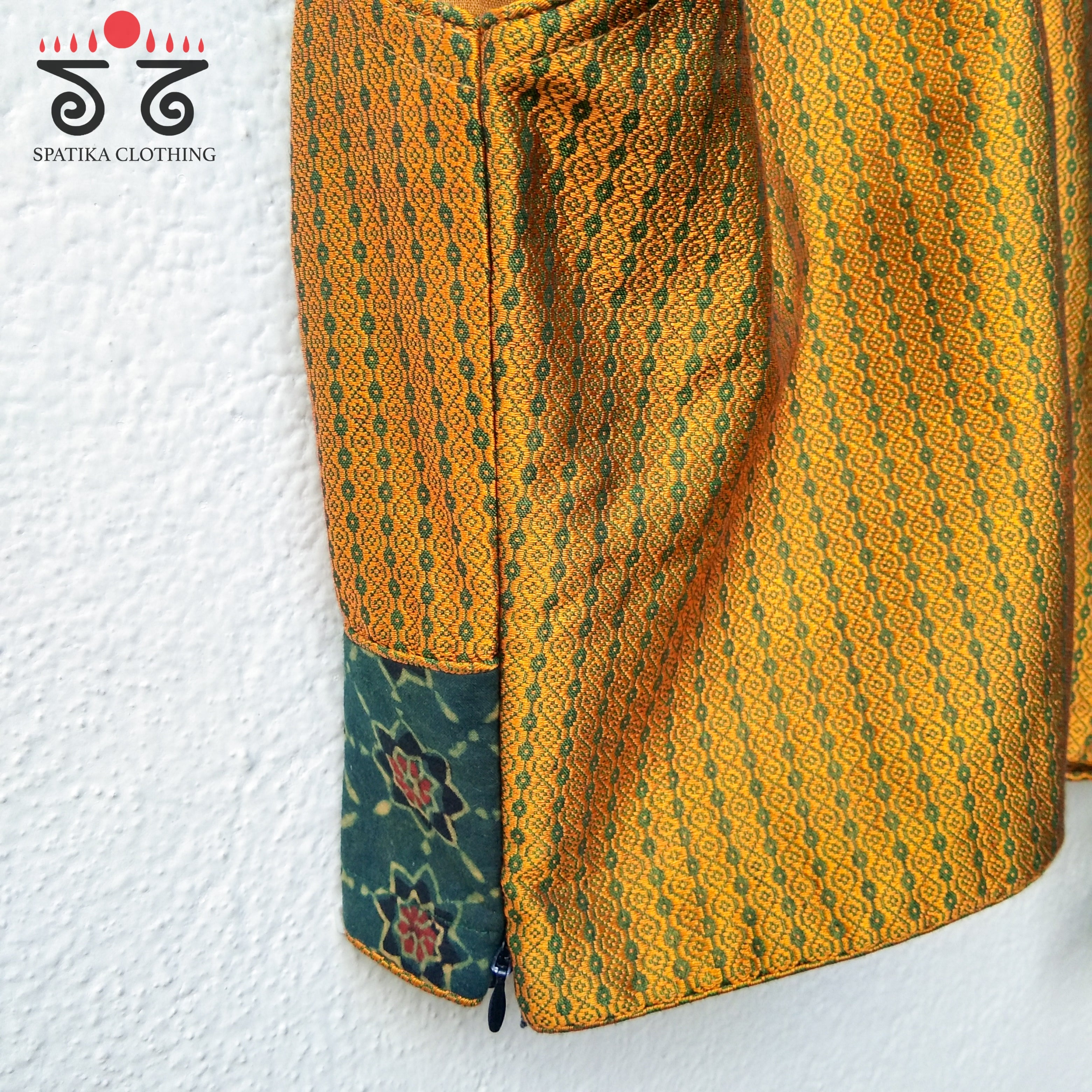 Khun - Ajrak Padded Sleeveless Blouse