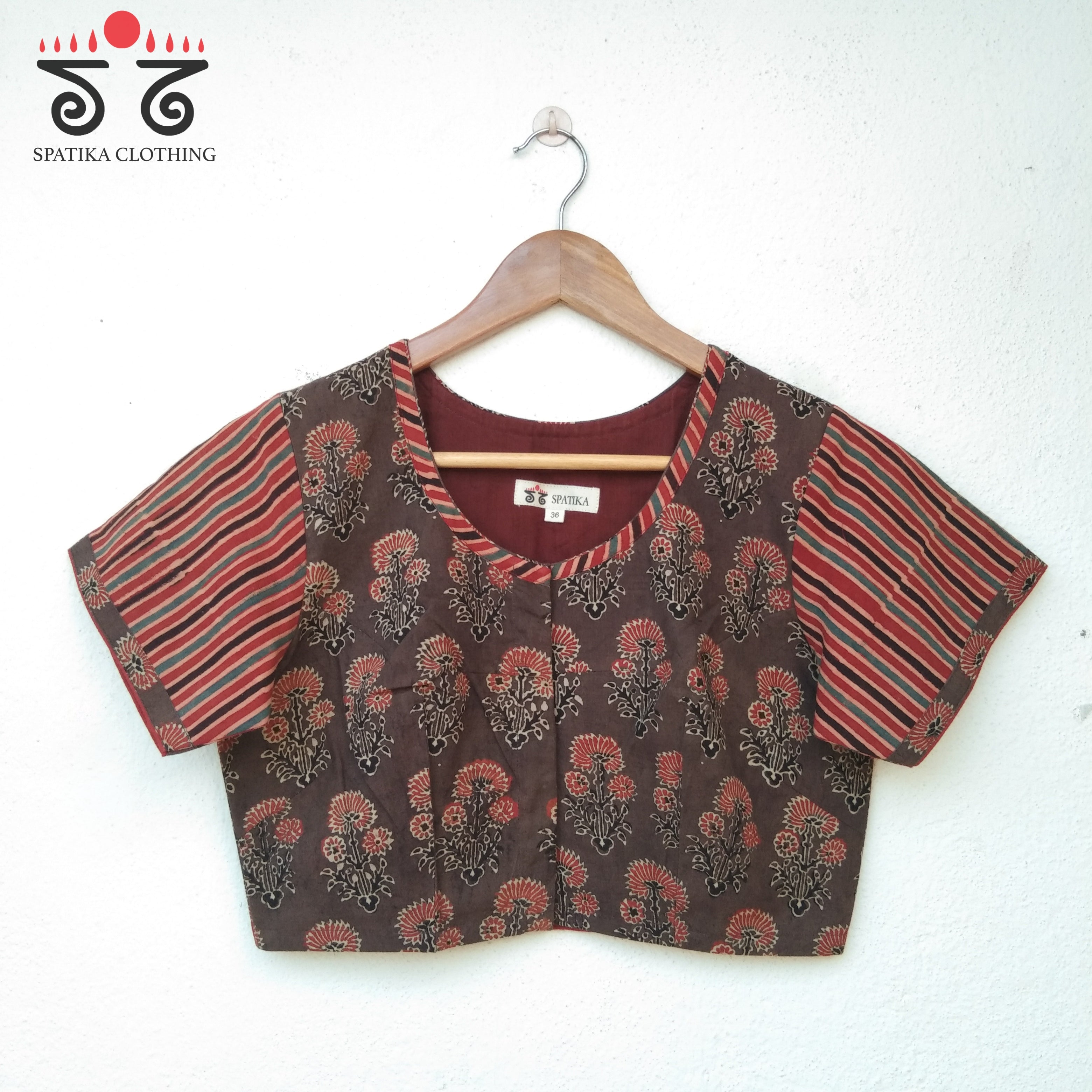 The Ajrak Pintuck Blouse