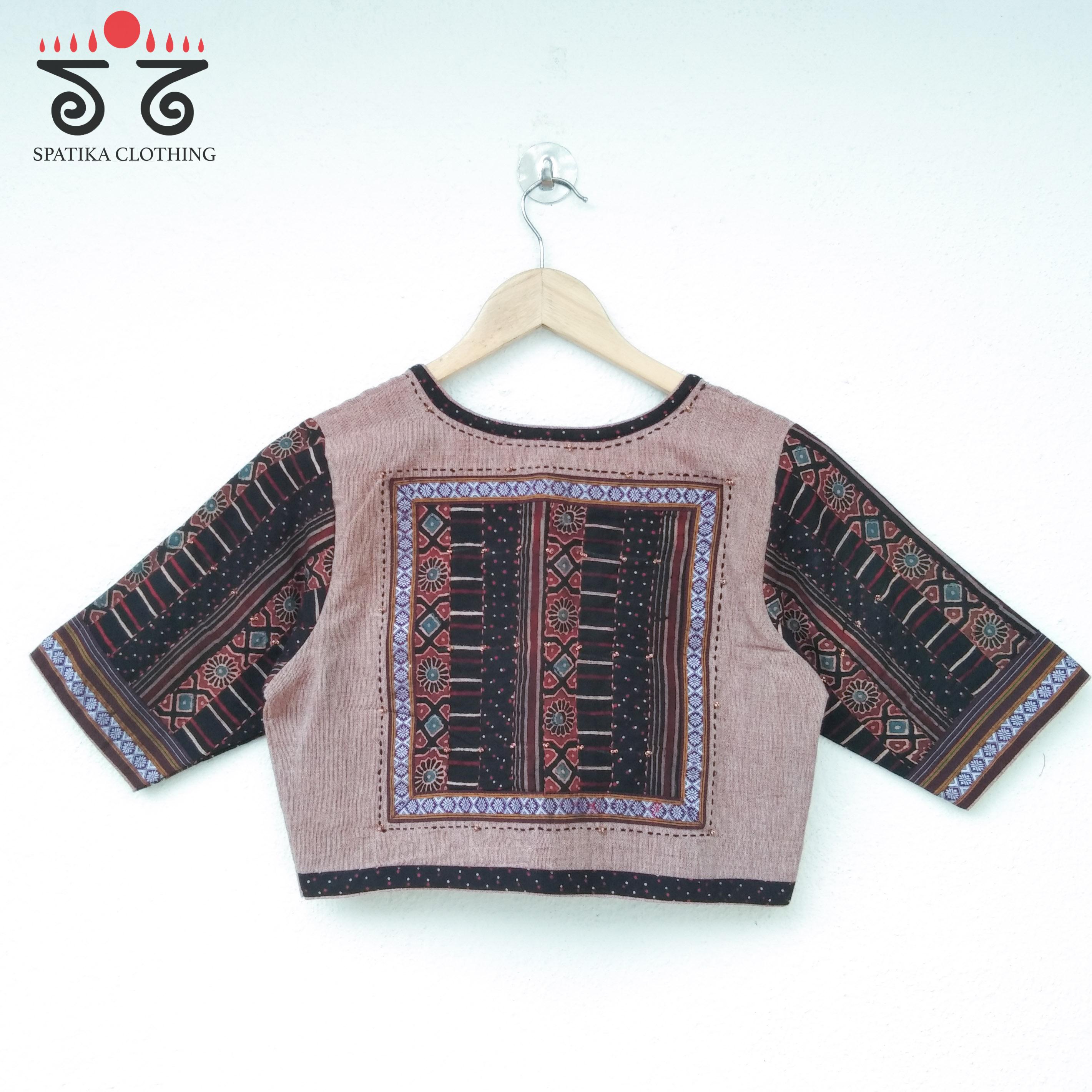 The Ajrak Patchwork Blouse