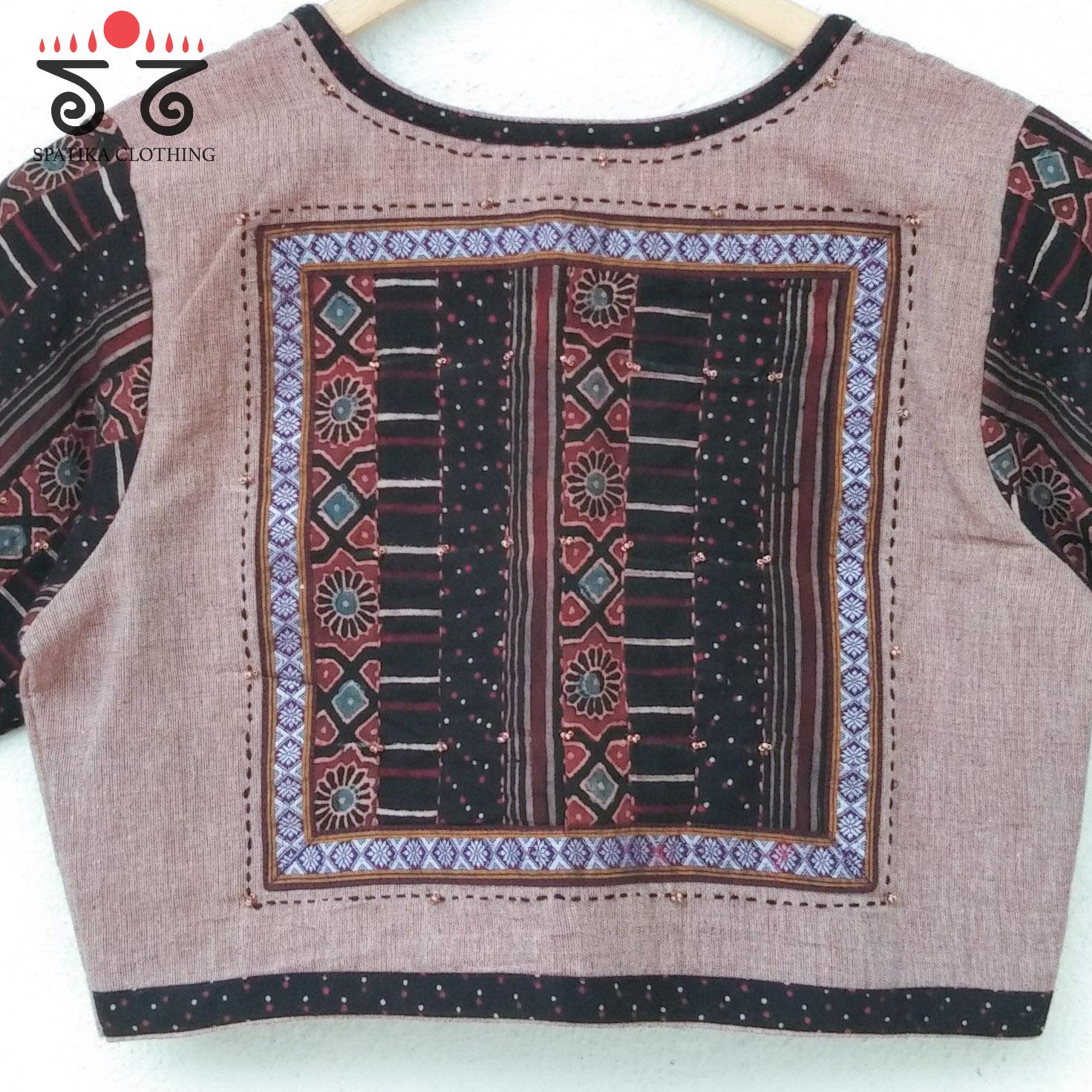 The Ajrak Patchwork Blouse