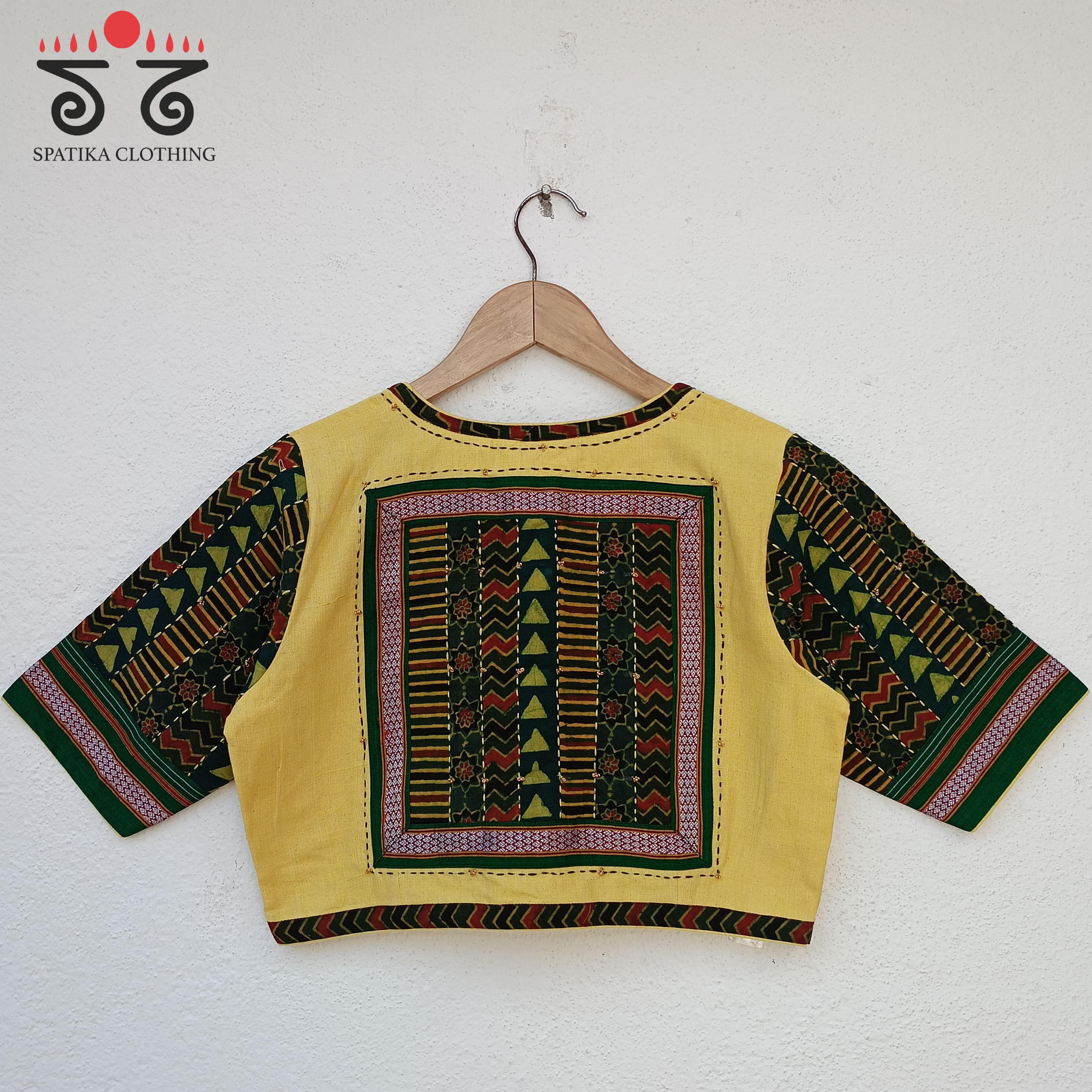 The Ajrak Patchwork Blouse