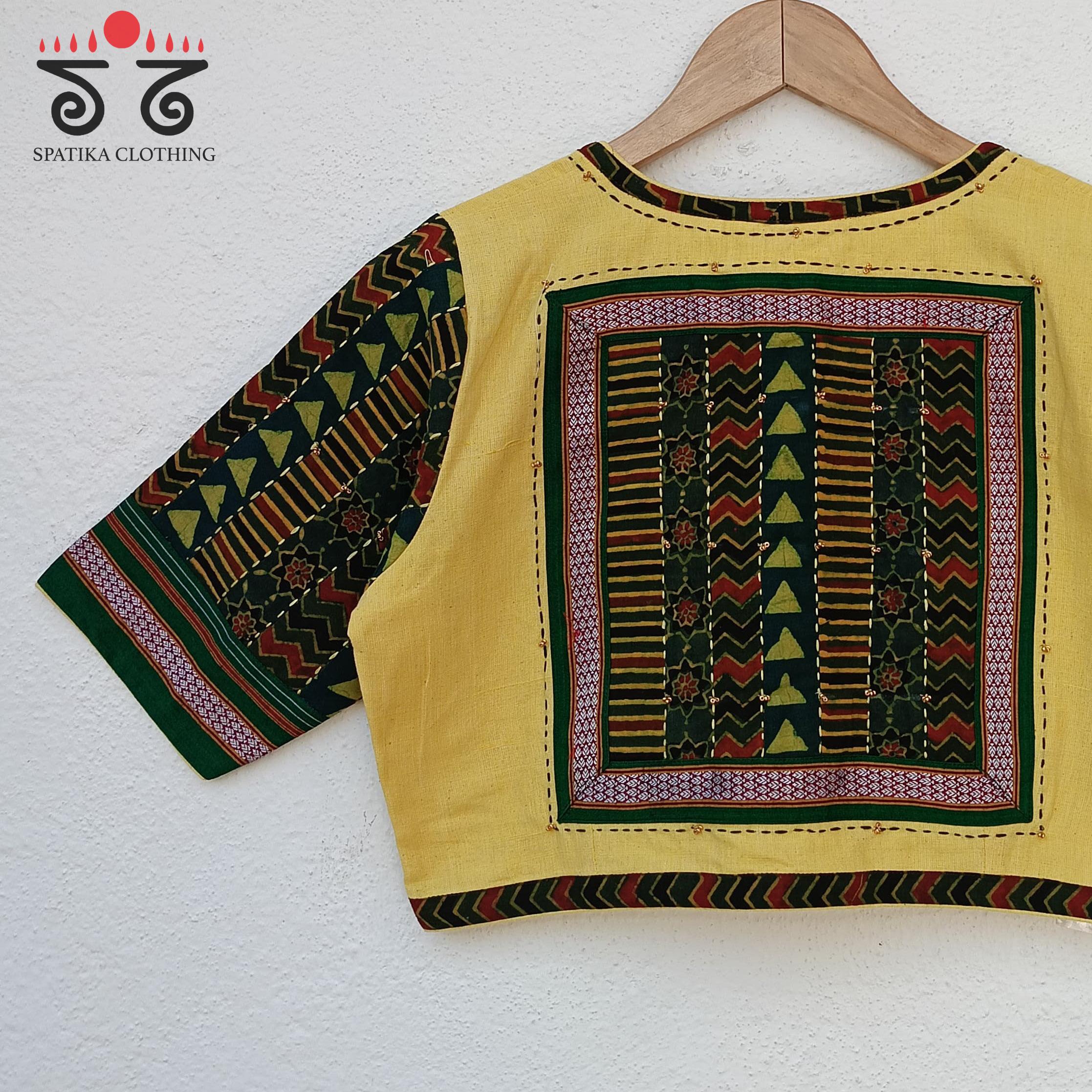 The Ajrak Patchwork Blouse