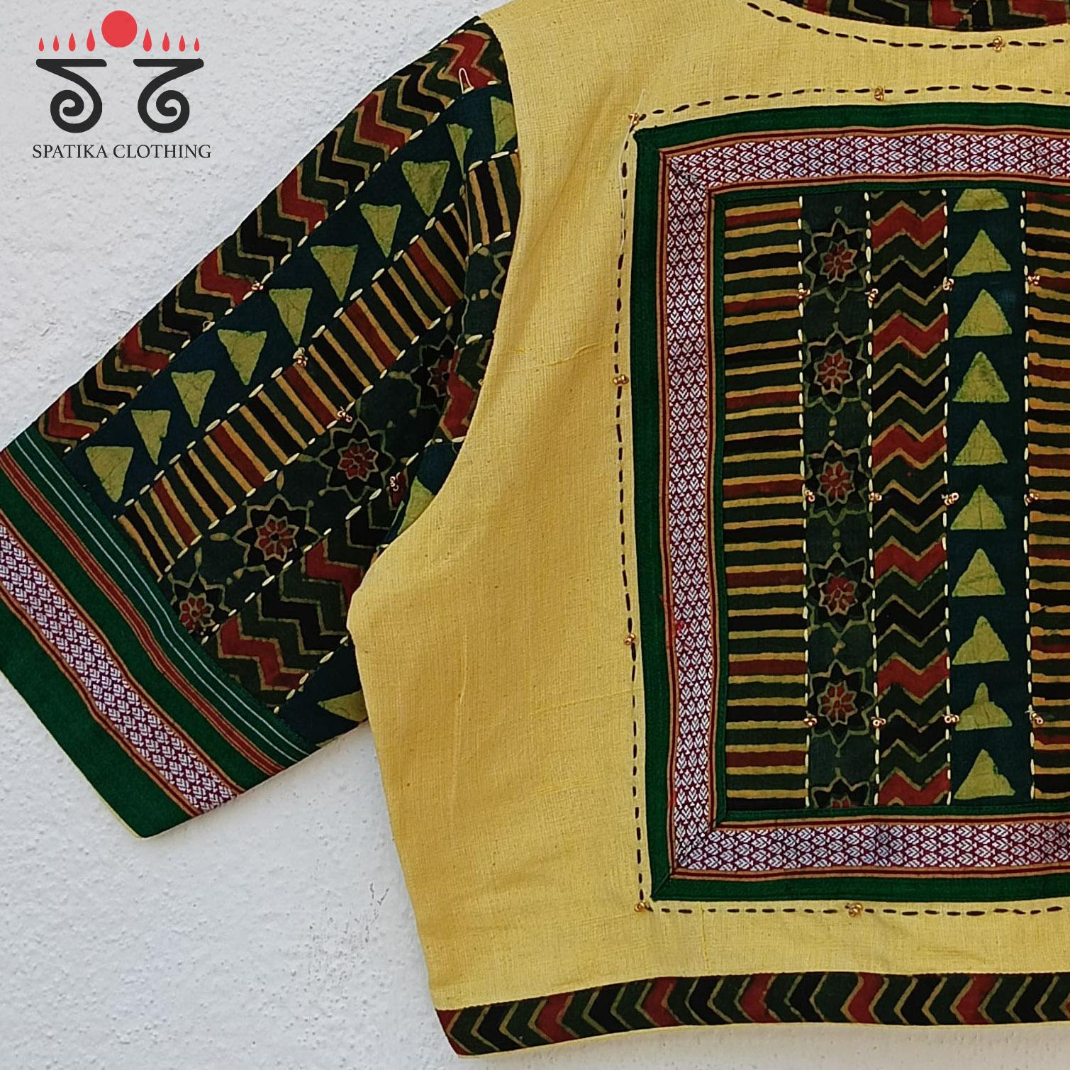 The Ajrak Patchwork Blouse