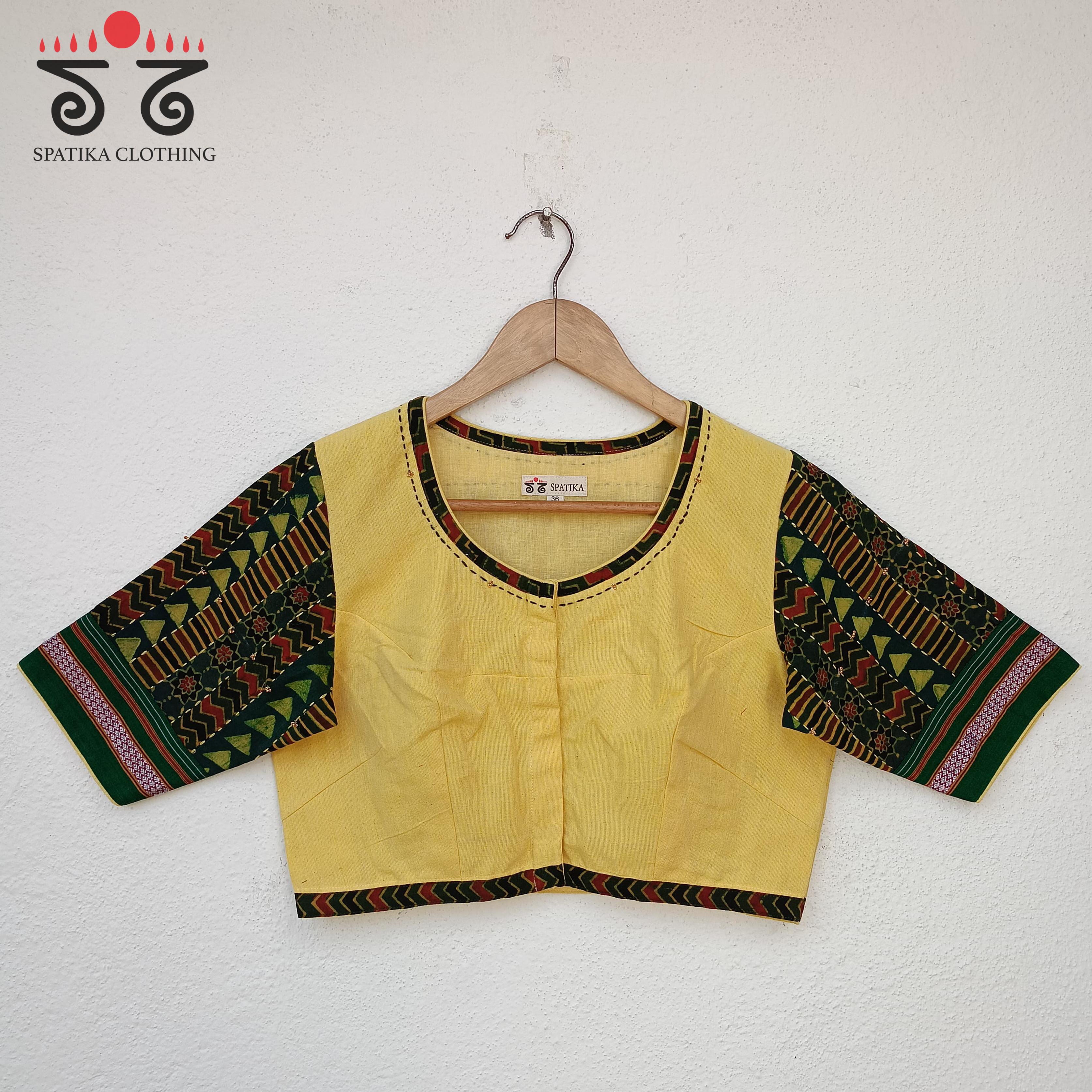 The Ajrak Patchwork Blouse