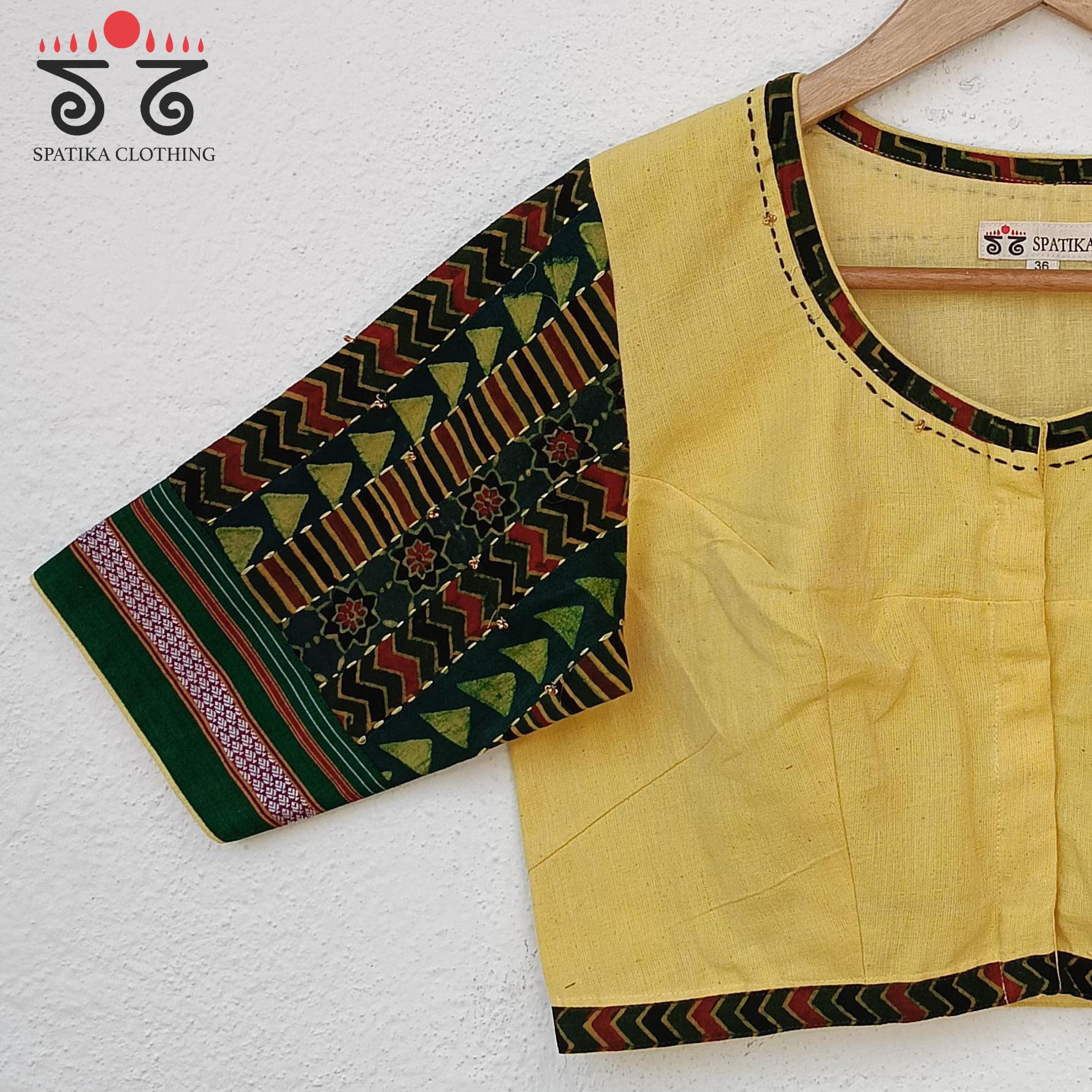 The Ajrak Patchwork Blouse