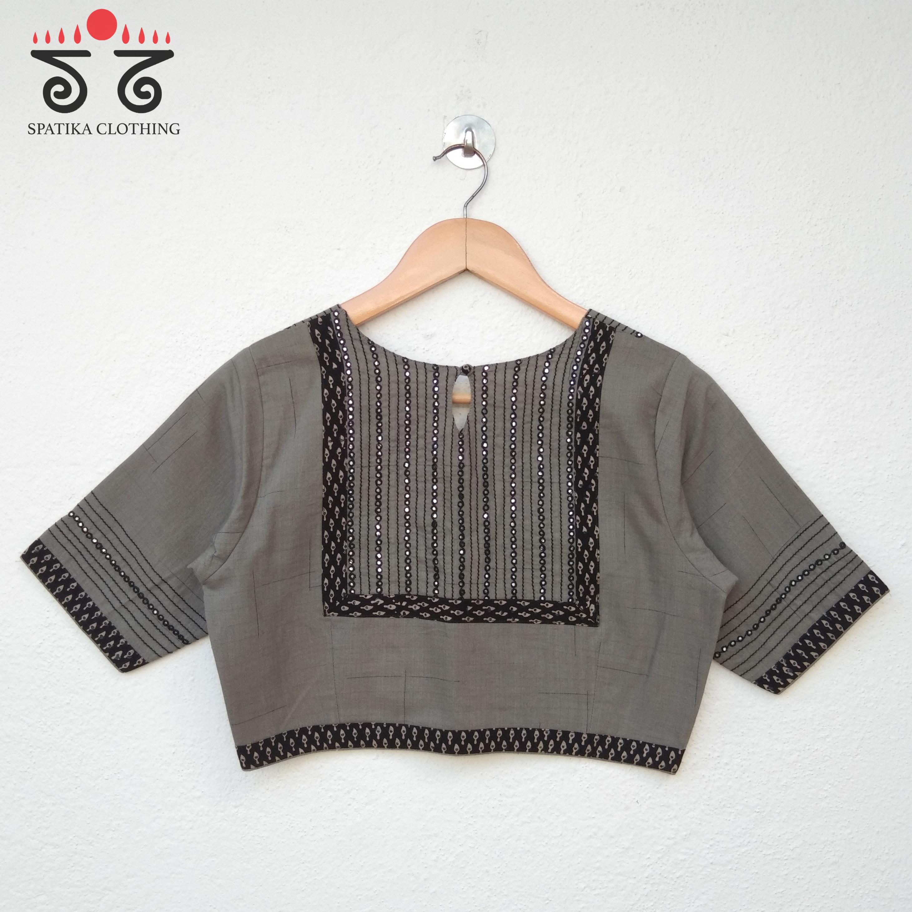 Mirror Work Hand embroidered Blouse