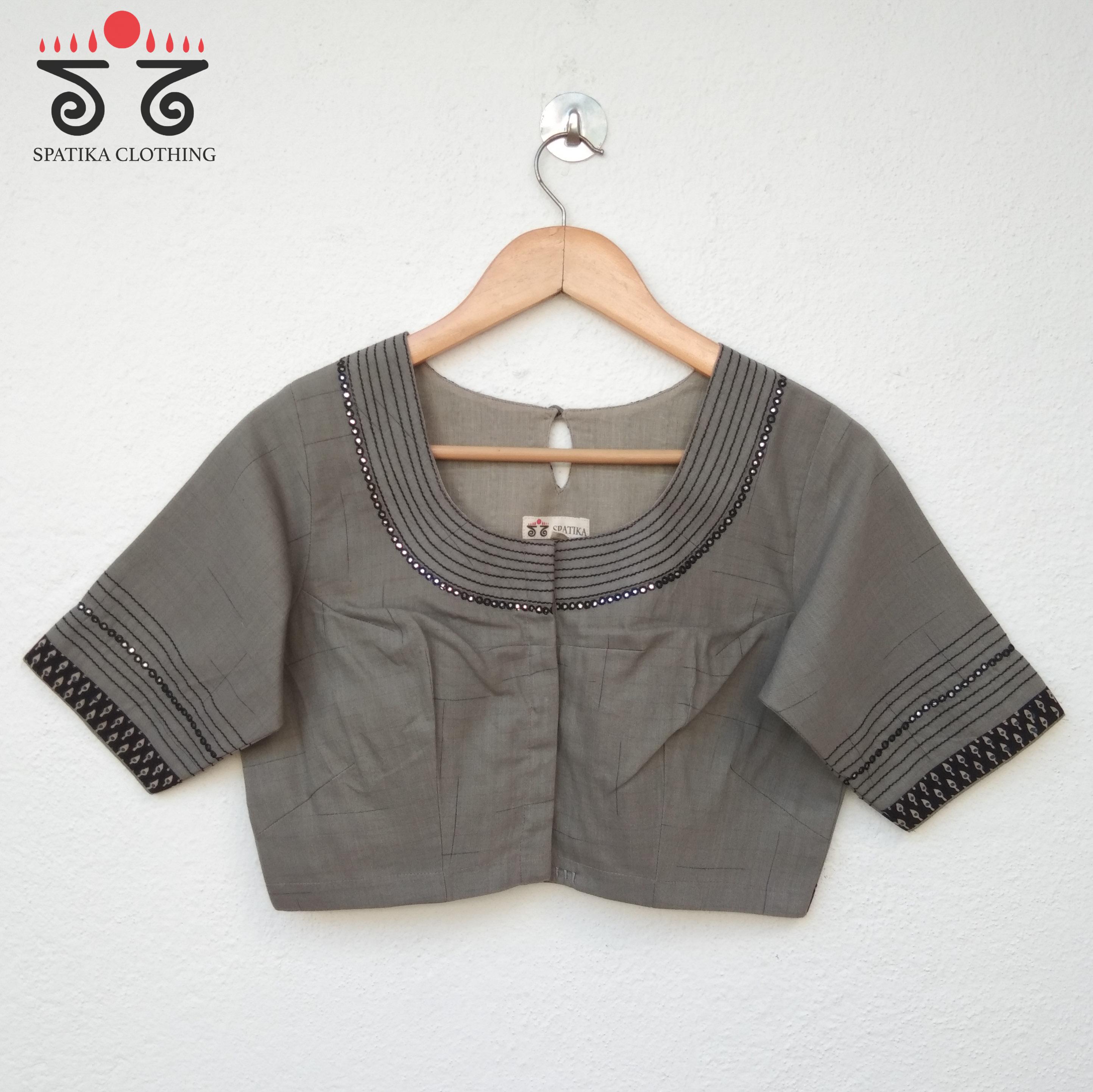 Mirror Work Hand embroidered Blouse