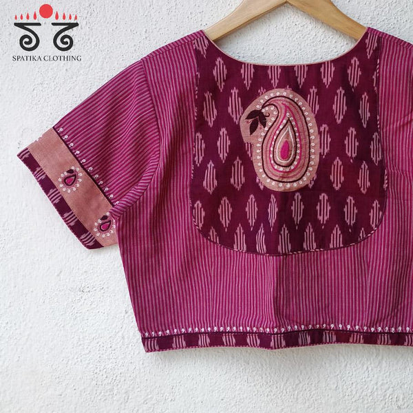 The Inlay and Yoke Hand Embroidered Blouse